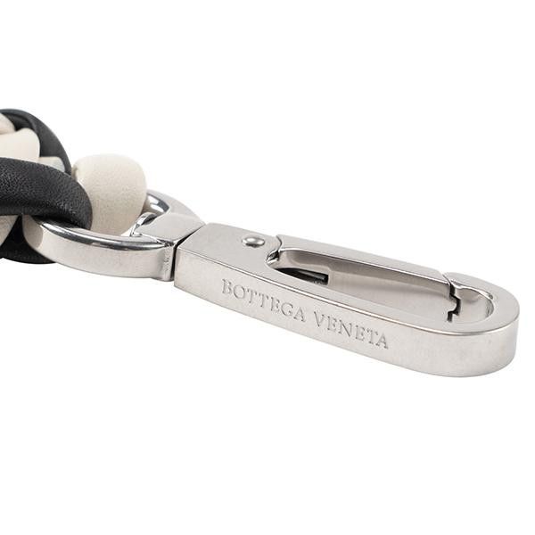 Bottega Veneta o1w1db10325 Size: OS / Key Ring in Black/White Size ONE SIZE - 7 Thumbnail
