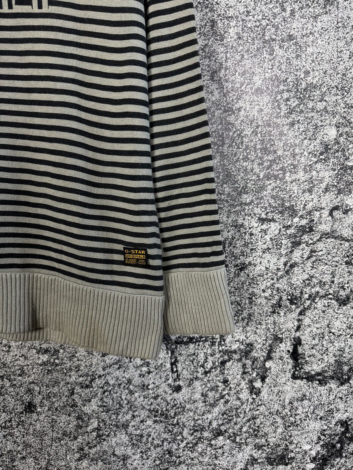G-Star G-Star Raw Nelson R Knit L/S Striped Sweatshirt Pullover XL Size US XL / EU 56 / 4 - 5 Thumbnail