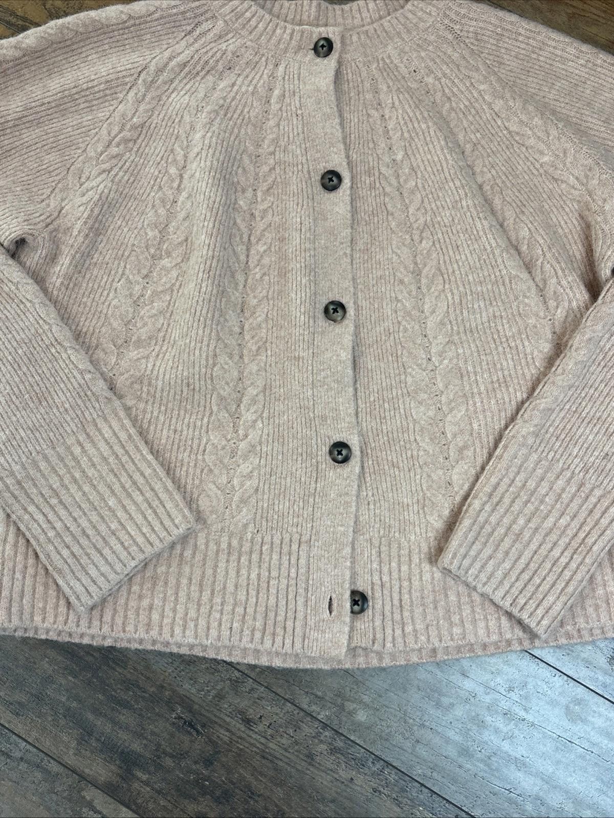 The Unbranded Brand On 34th Women's sweater Button Up Size Large Pink Size L / US 10 / IT 46 - 2 Thumbnail