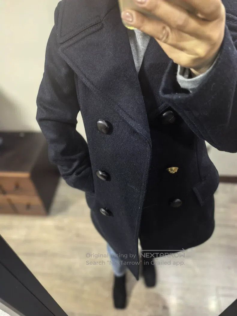 Loewe Loewe Dark Blue Wool Tweed Jacket, Double-breasted Design Size XS / US 0-2 / IT 36-38 - 9 Thumbnail