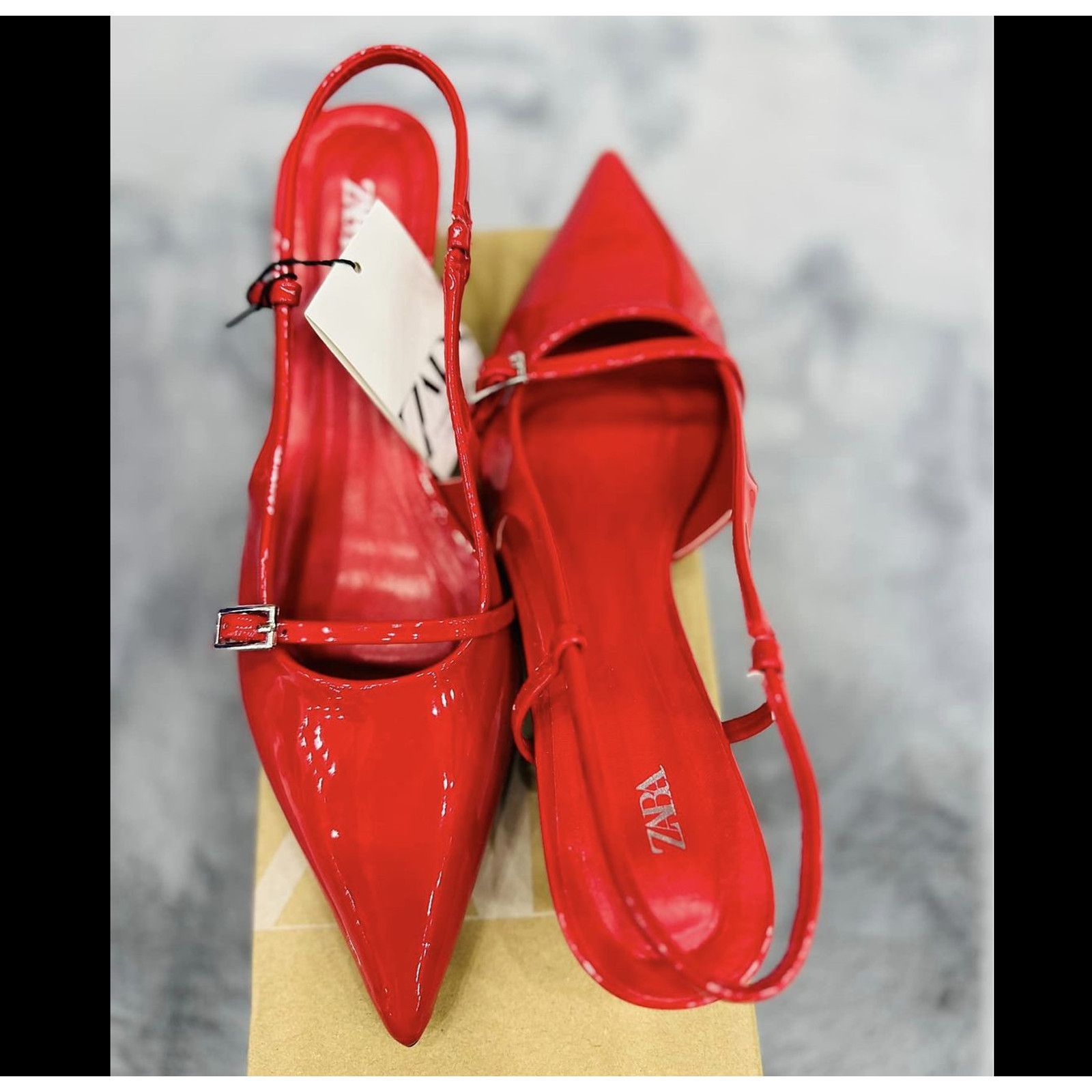 Zara ZARA Red Kitten Heels NWT Size US 7.5 / IT 37.5 - 13 Thumbnail