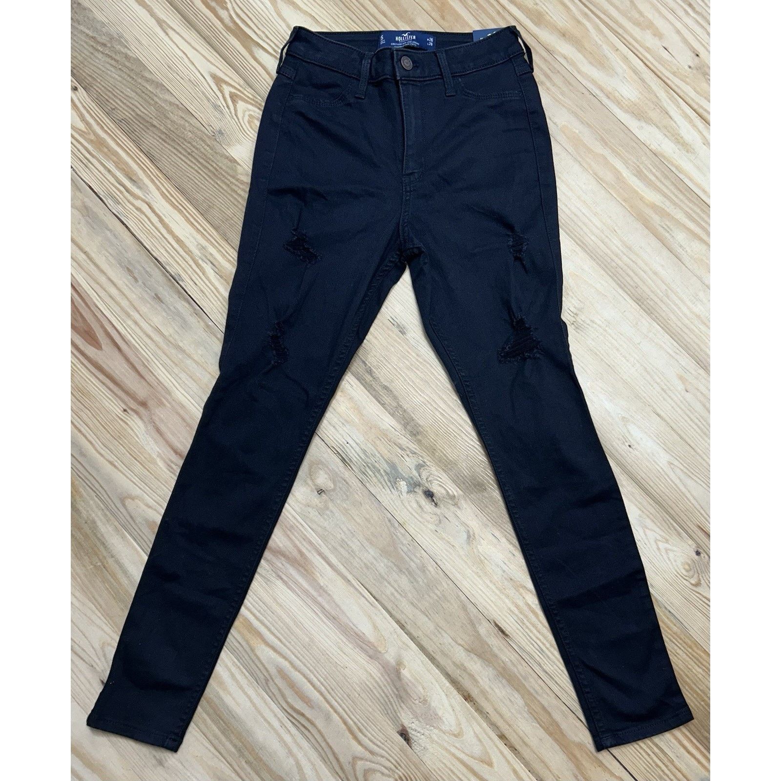 Hollister Hollister Jeans Womens 3S 26x26 Black Curvy HighRise Legging Size 26" / US 2 / IT 38 - 1 Thumbnail