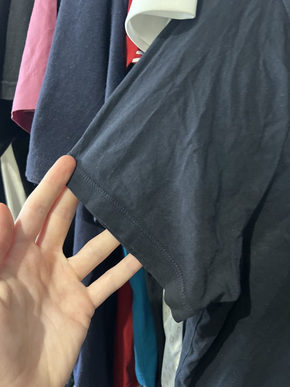 Armani Exchange EMPORIO ARMANY EXCHANGE SMALL LOGO T SHIRT CERTILOGO AOP Size US L / EU 52-54 / 3 - 3 Thumbnail