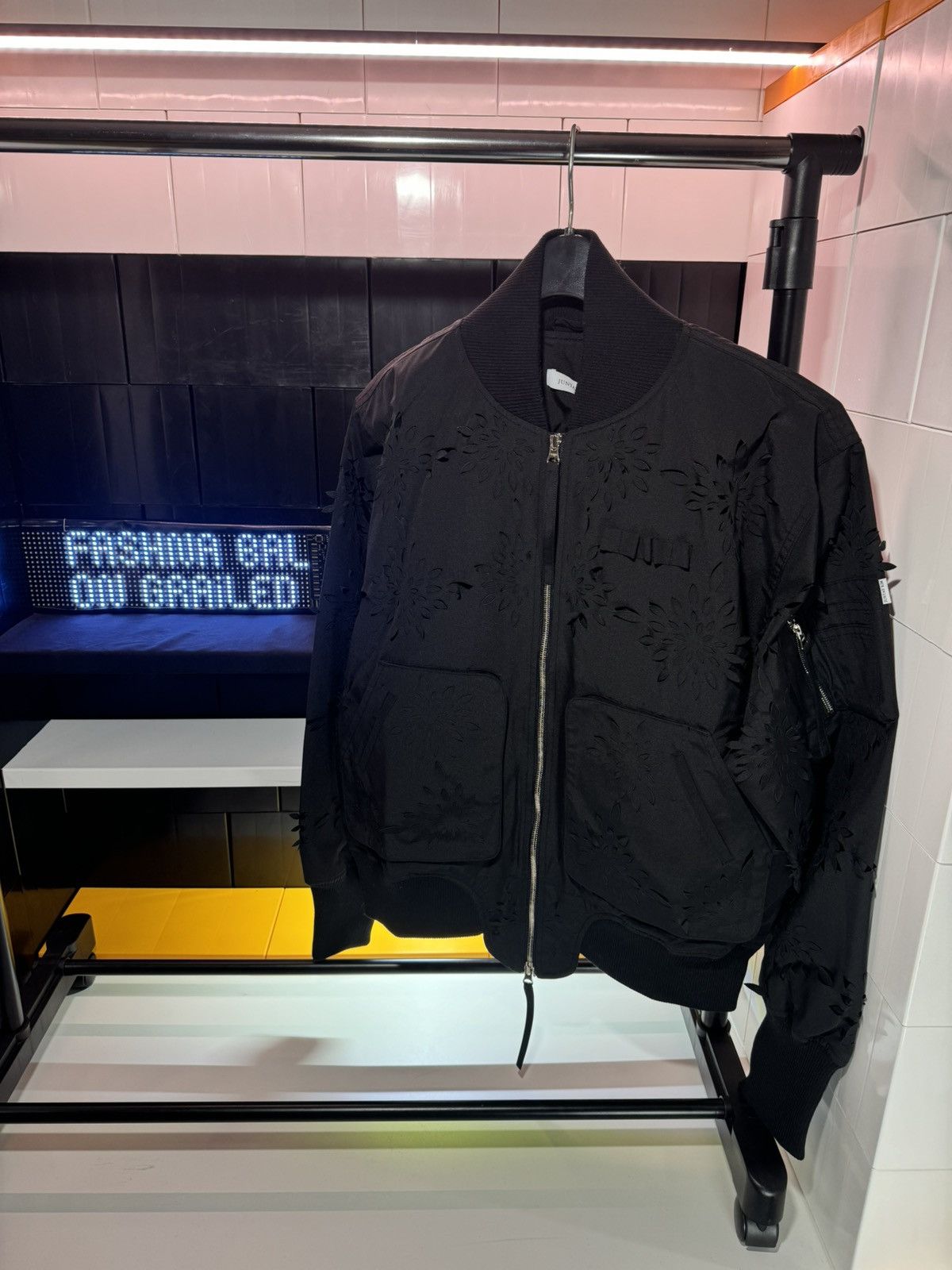 Juntae Kim Juntae Kim Lazer-Cut Floral Bomber Jacket Size US L / EU 52-54 / 3 - 1 Thumbnail