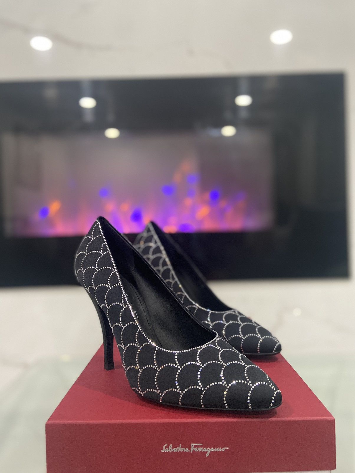 Salvatore Ferragamo Ferragamo Rhinestone Pumps - Women’s 6.5 - Like New Size US 6.5 / IT 36.5 - 1 Thumbnail