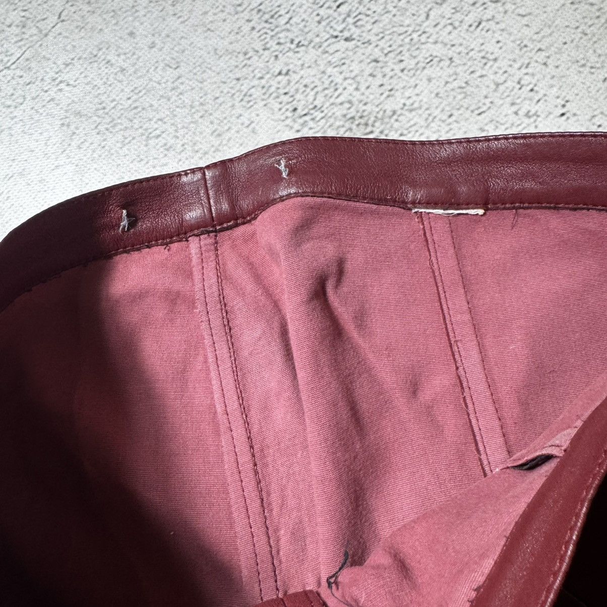 Japanese Brand vintage vampire red leather pants playboy carti style Size 26" / US 2 / IT 38 - 6 Thumbnail