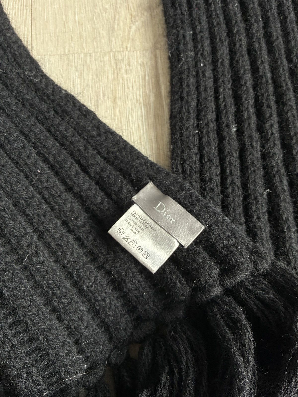 Dior Dior Homme AW06 “These Grey Days” scarf by Hedi Slimane Size ONE SIZE - 5 Thumbnail