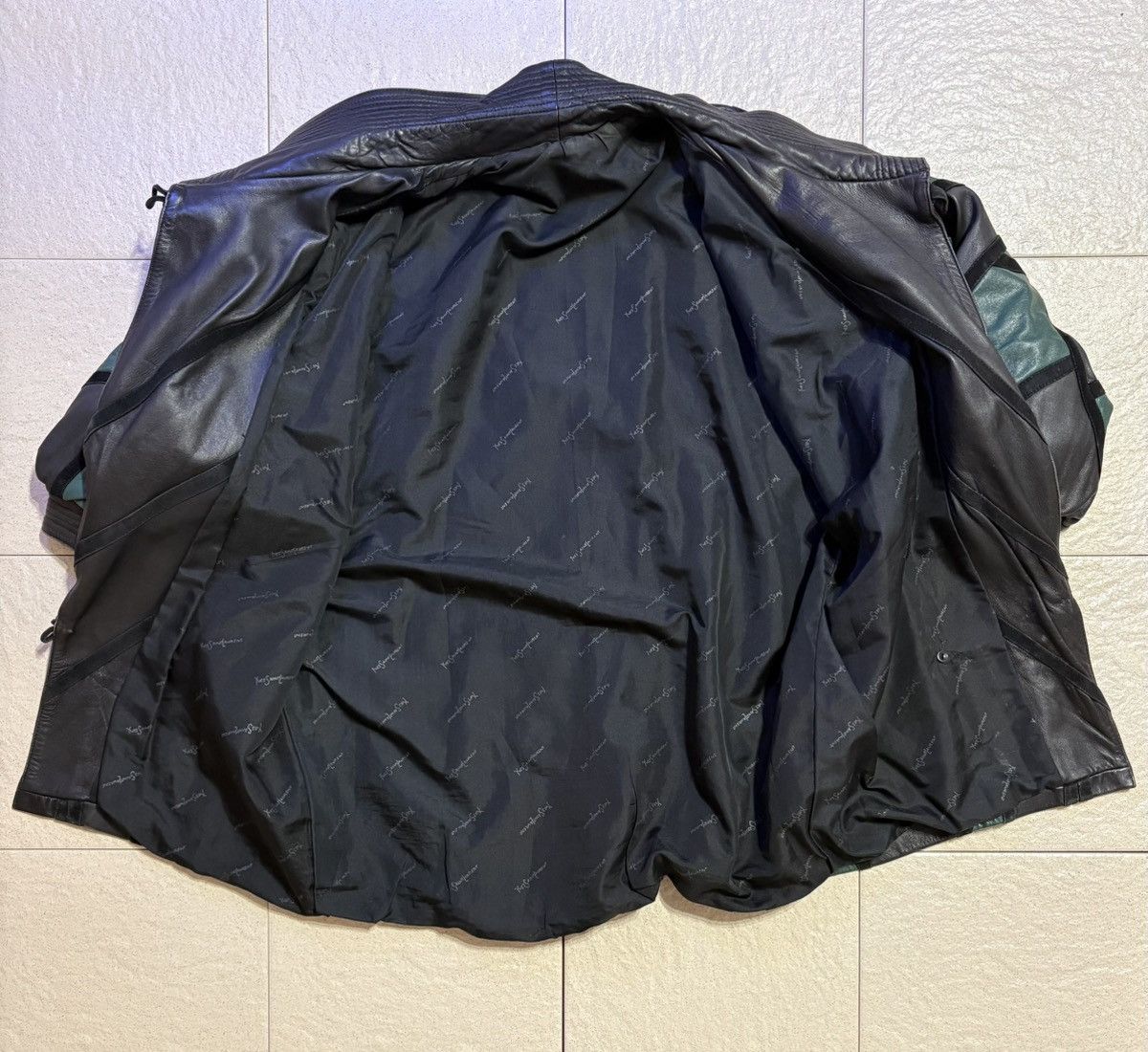 Other Vintage Patchwork Leather Batwing Jacket Rare 80s Size US M / EU 48-50 / 2 - 12 Thumbnail