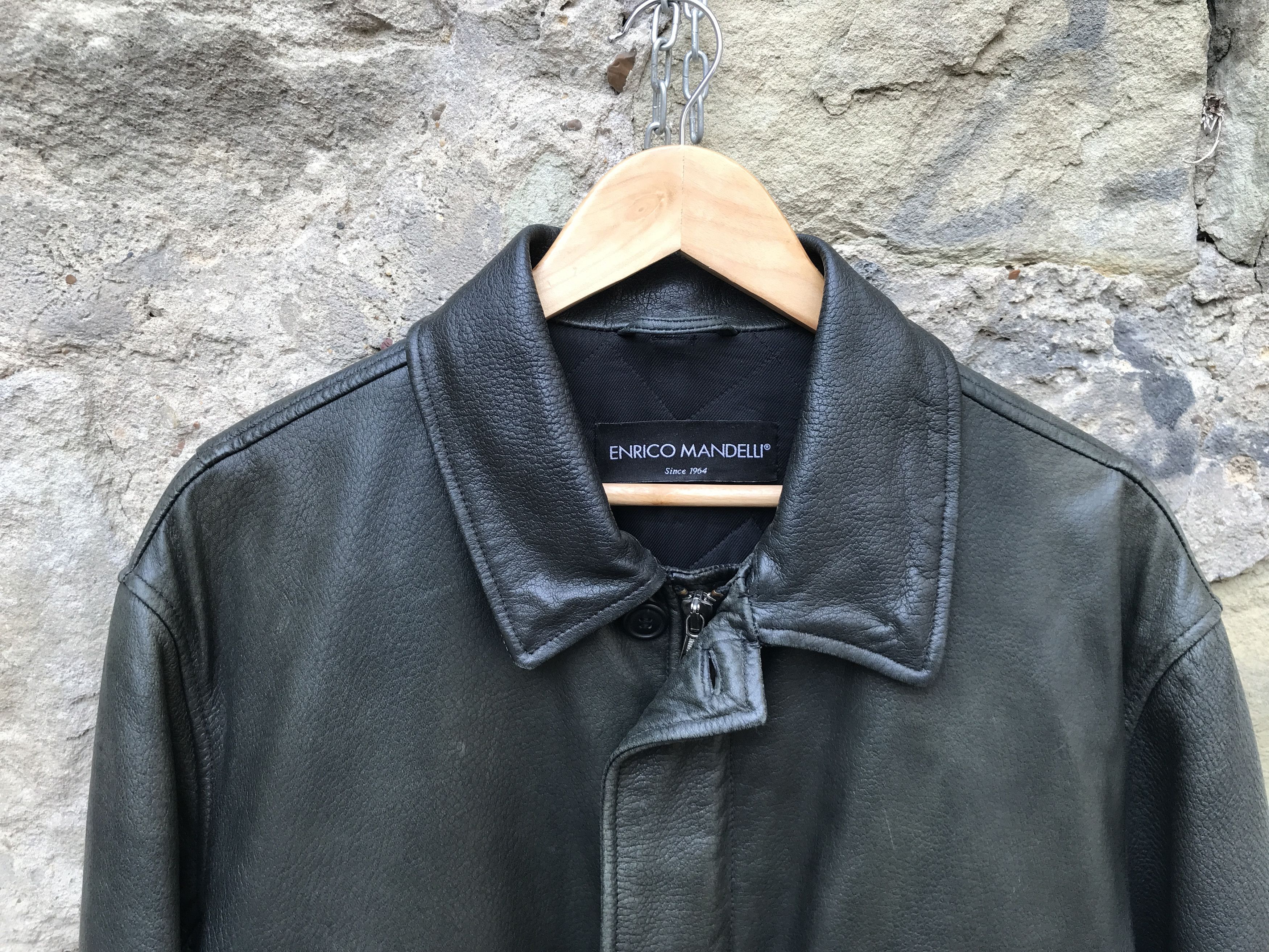 Mandelli Vintage 80s Enrico Mandelli Luxury Deerskin Leather Jacket Size US XL / EU 56 / 4 - 3 Thumbnail
