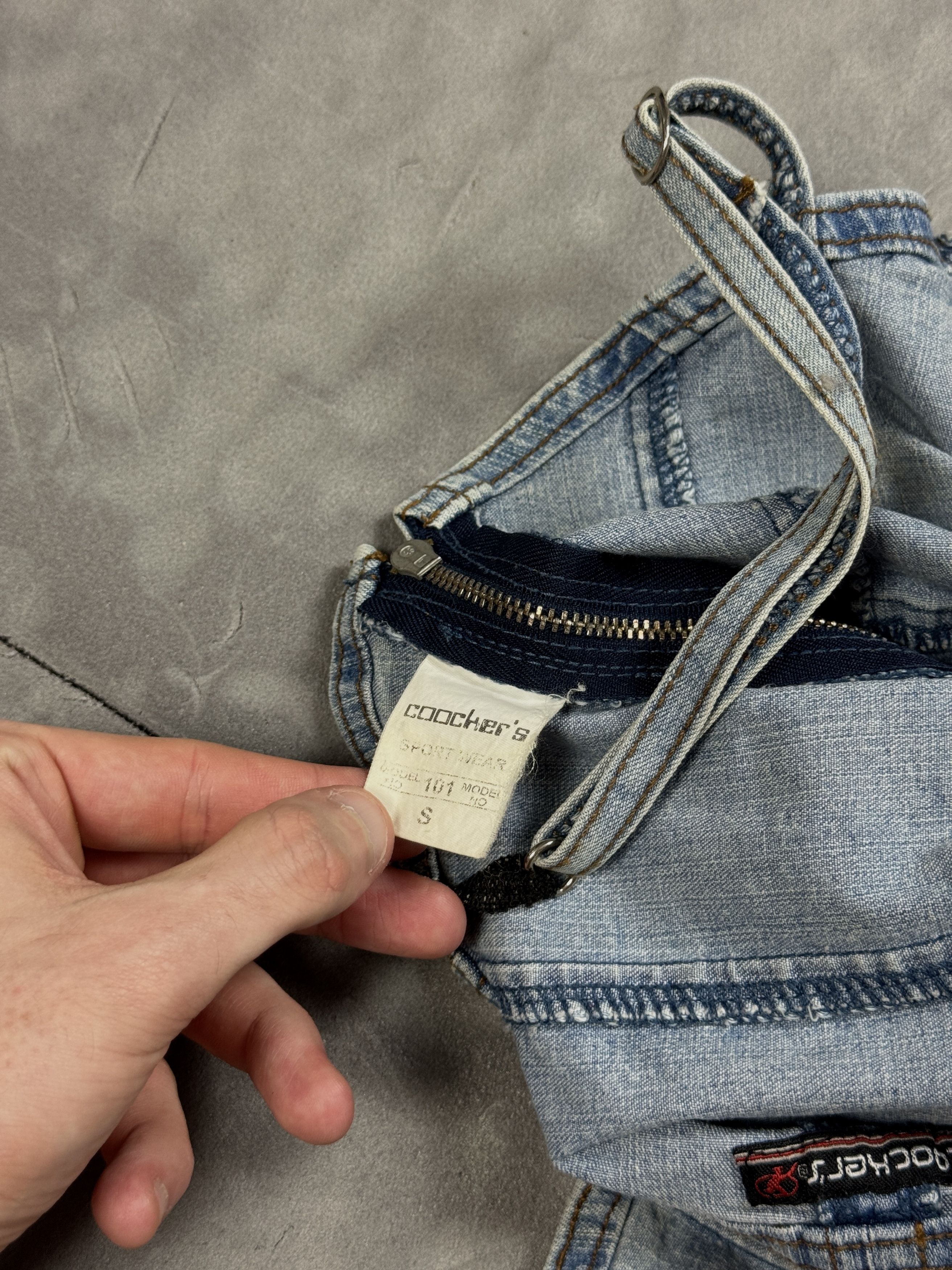 Vintage Women’s denim spaghetti-strap top, Y2K (S) crop tp jeans Size S / US 4 / IT 40 - 12 Thumbnail