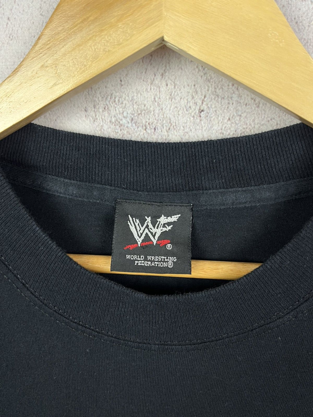 WWE Vintage 2001 The Rock Dwayne Johnson WWE WWF Wrestling Shirt Size US XL / EU 56 / 4 - 8 Thumbnail