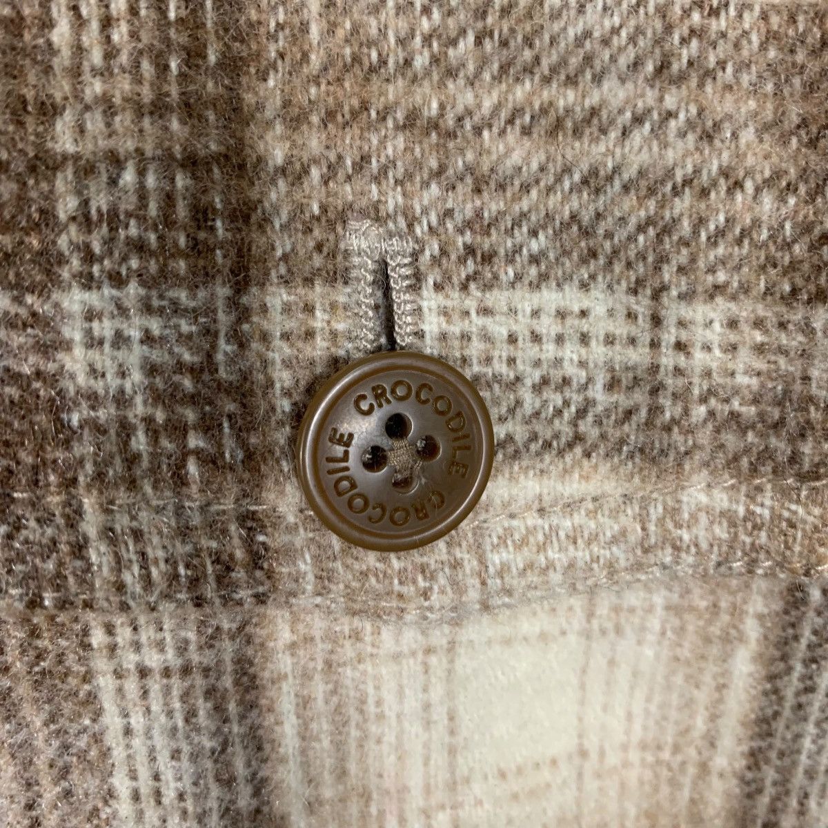 Japanese Brand CROCODILE Checked Four Pocket Flannel Jacket #1662-C74 Size US M / EU 48-50 / 2 - 15 Thumbnail