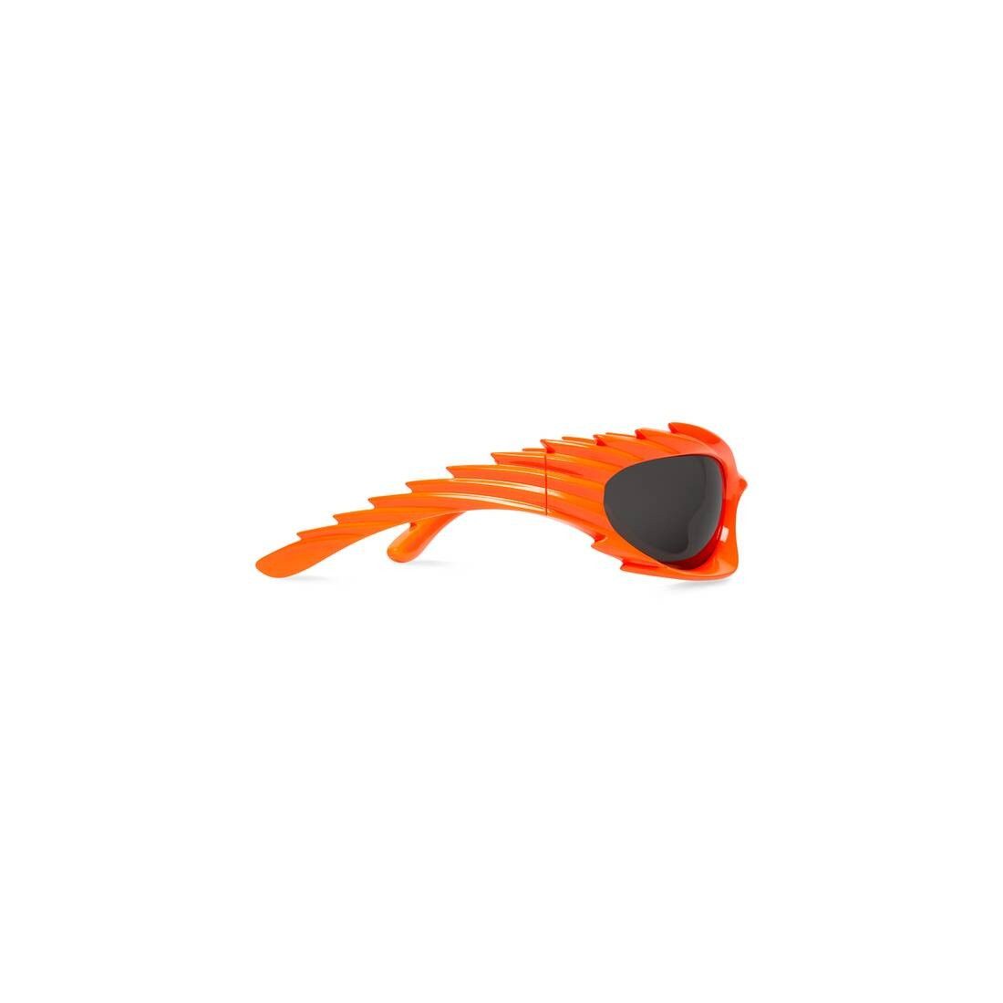Balenciaga o1mt1gz0125 Size: OS / Spike Rectangle Sunglasses in Orange Size ONE SIZE - 4 Thumbnail