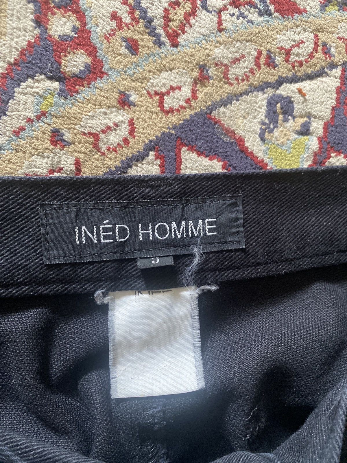 Japanese Brand INÉD HOMME by Yohji Yamamoto black pants Size US 32 / EU 48 - 4 Thumbnail