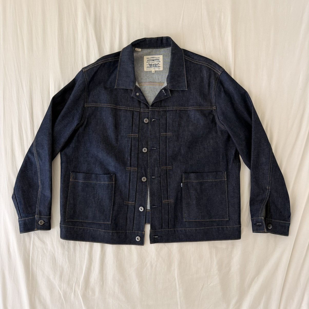 Levi's Levi’s Made & Crafted Japanese Denim Chore Jacket Size US XL / EU 56 / 4 - 1 Thumbnail