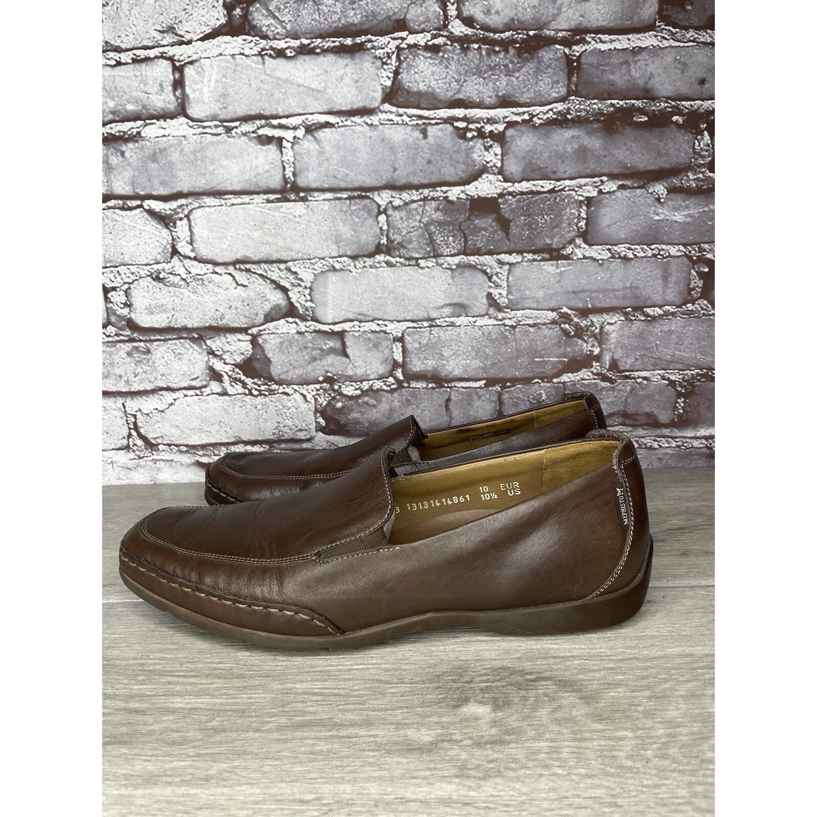 Mephisto Mephisto Loafers Men Sz 10.5 Brown Leather Slip On Moc Cool Size US 10.5 / EU 43-44 - 2 Thumbnail