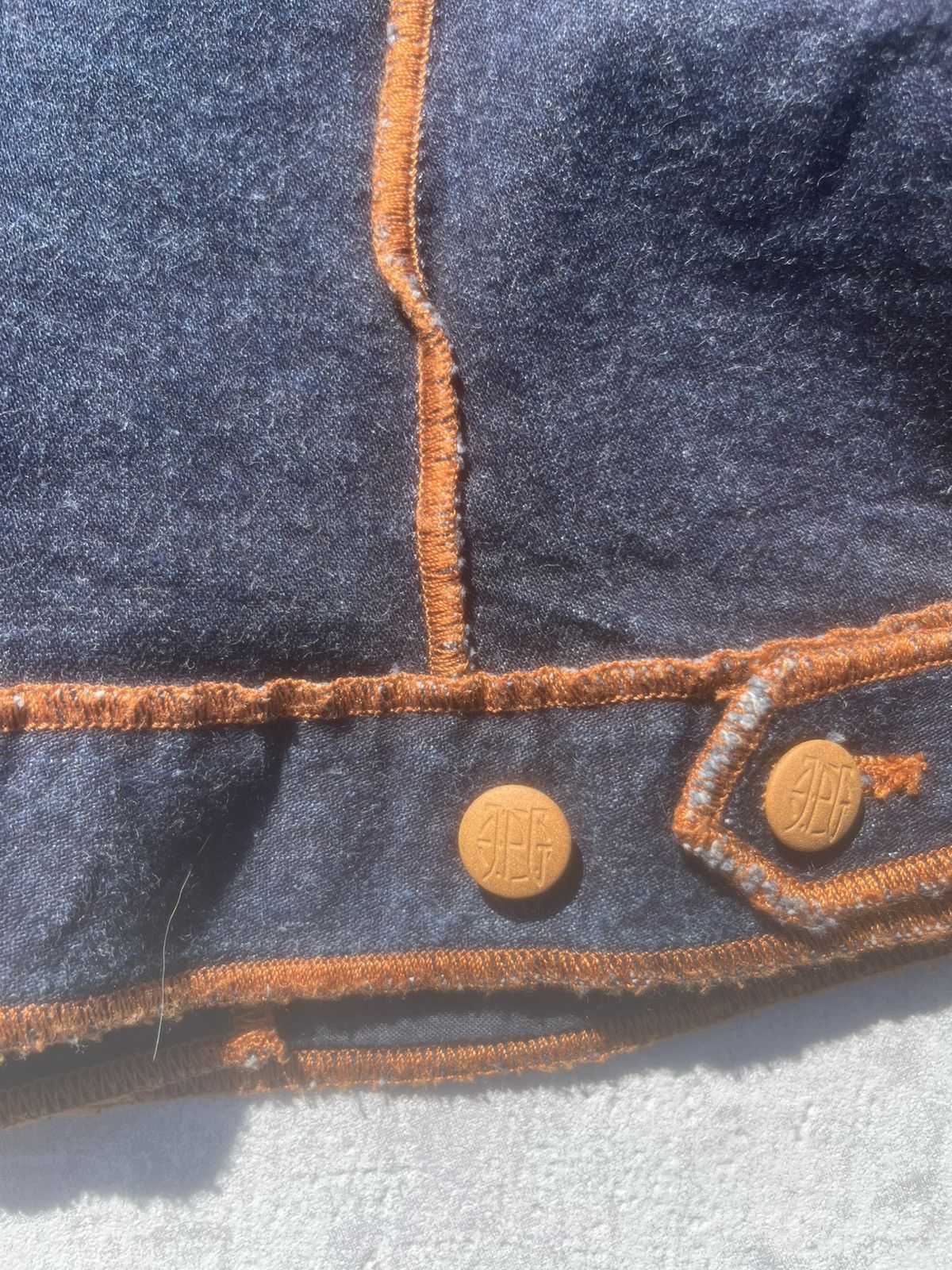Jean Paul Gaultier Jean Paul Gaultier Navy Brut Denim Jacket - Small Size S / US 4 / IT 40 - 5 Thumbnail