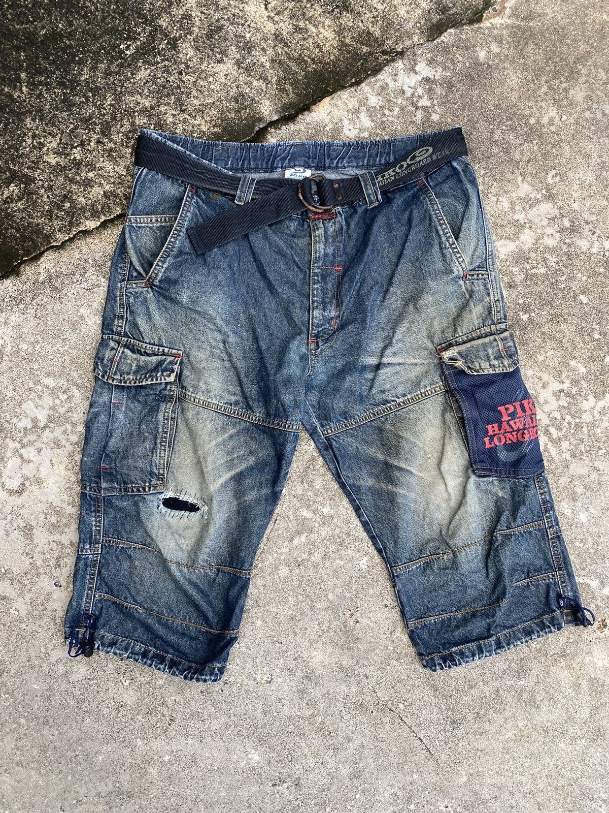 Vintage Vintage Distressed Piko Shorts Surfwear Hip Hop Jorts Pants Size US 37 - 2 Thumbnail