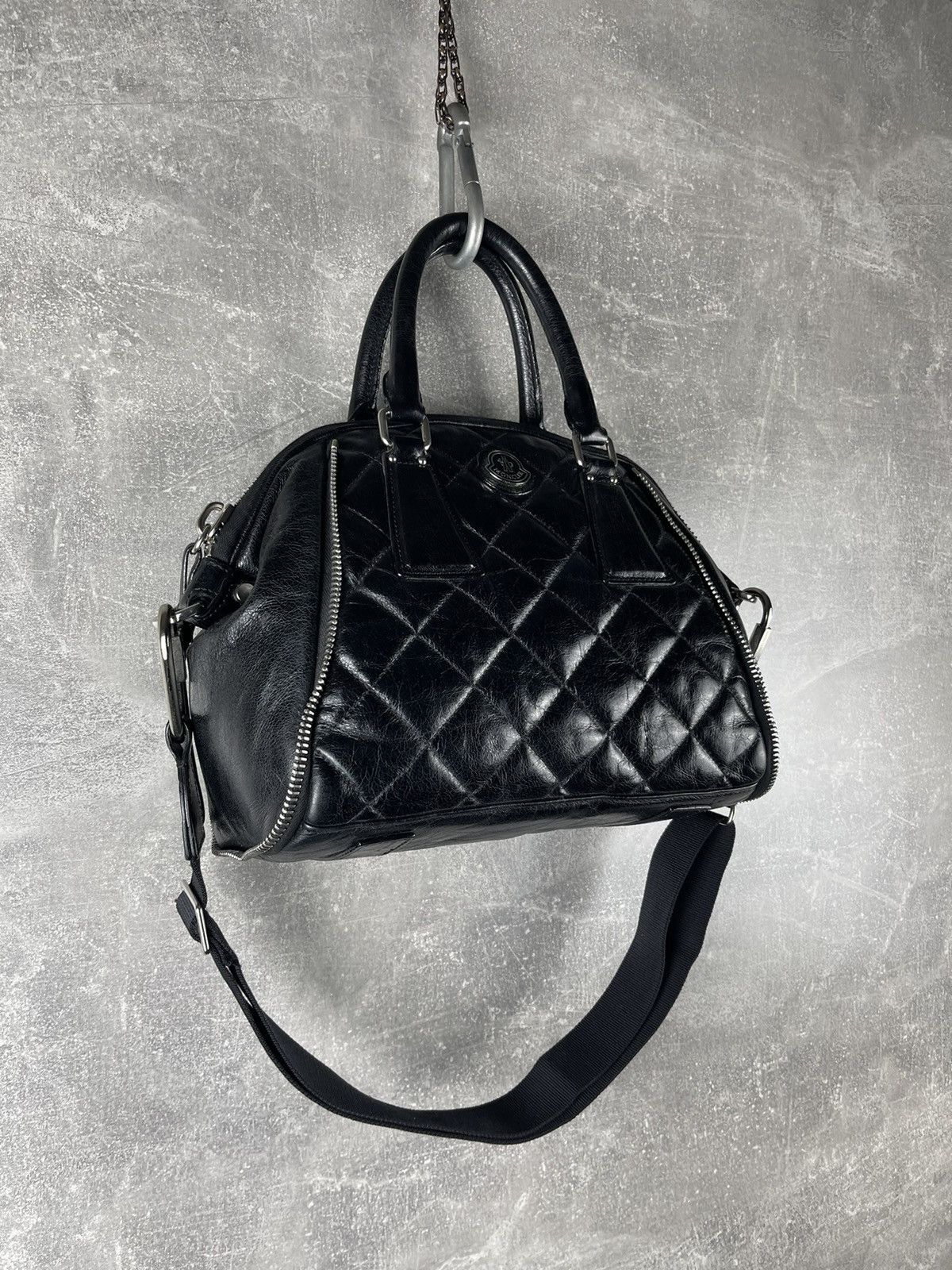 Moncler Moncler Cheryne Borsa Quilted Leather Tote CrossBody Bag Size ONE SIZE - 4 Thumbnail