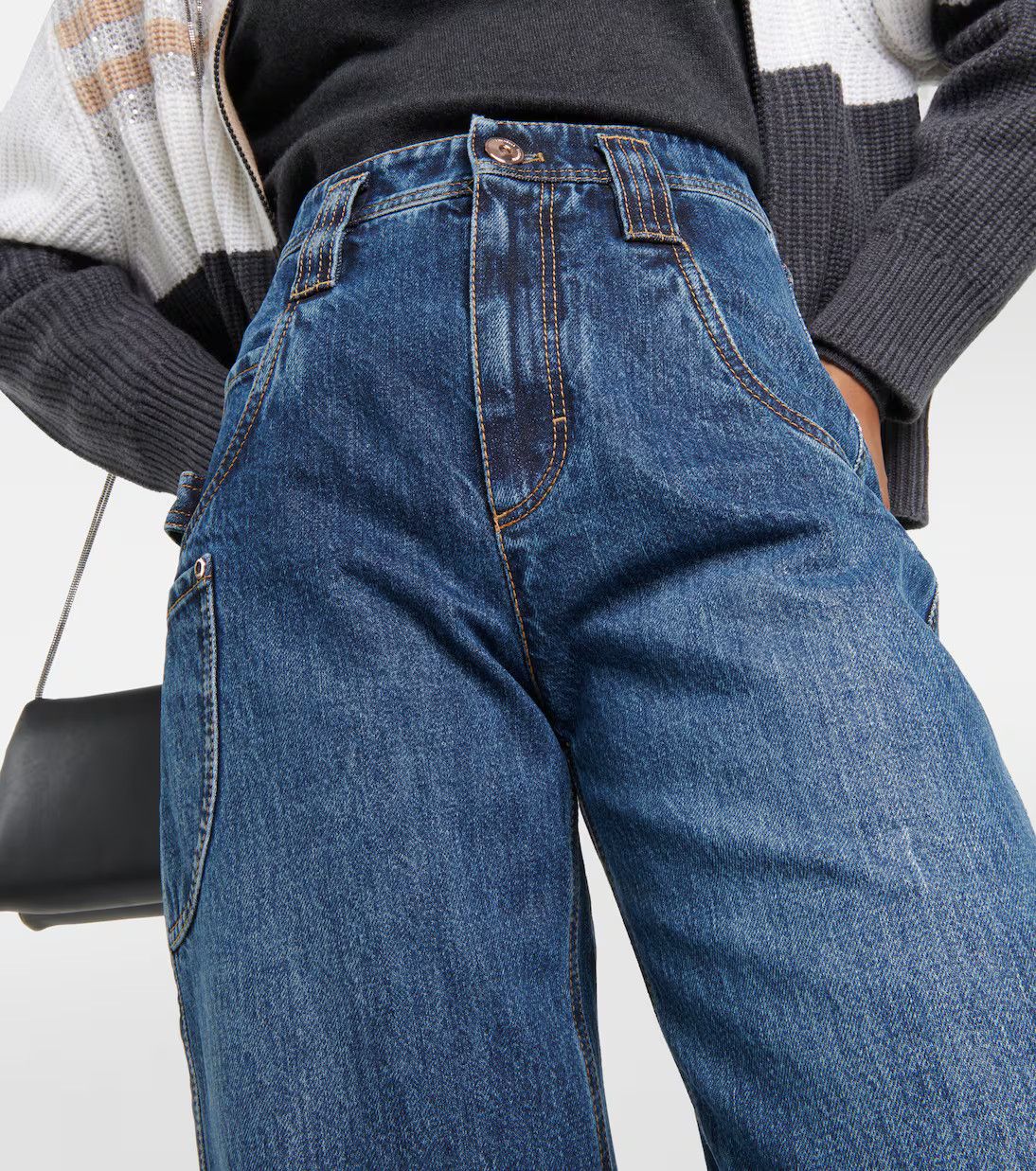 Brunello Cucinelli o1y0725 Denim Pant in Blue Size 30" / US 8 / IT 44 - 2 Thumbnail