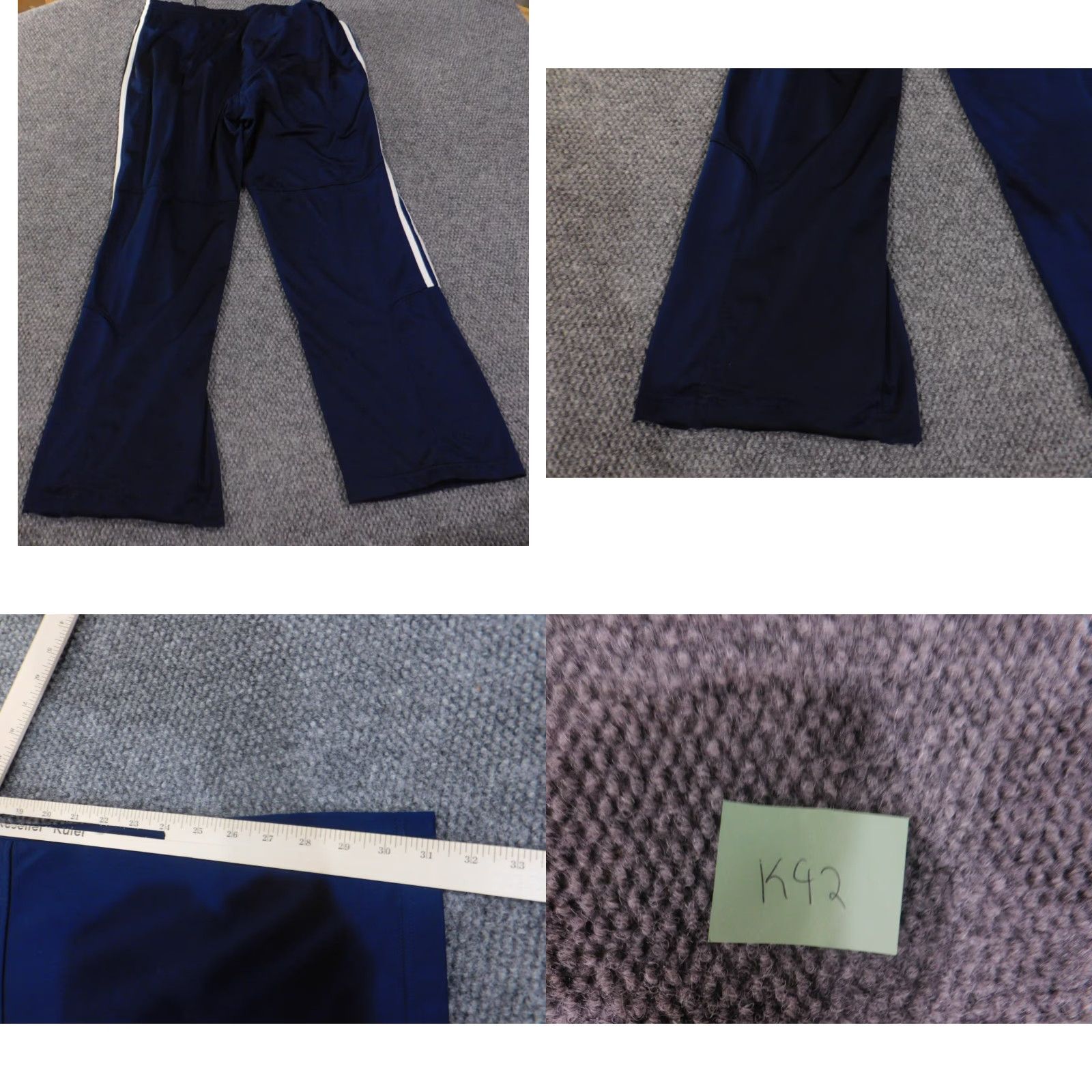 Adidas Adidas Track Pants Mens XL Blue Striped Performance Zip Vintage Y2K Stretch Regular Pants Mens XL Blue Striped Adidas Track Pants Size US 36 / EU 52 - 8 Thumbnail