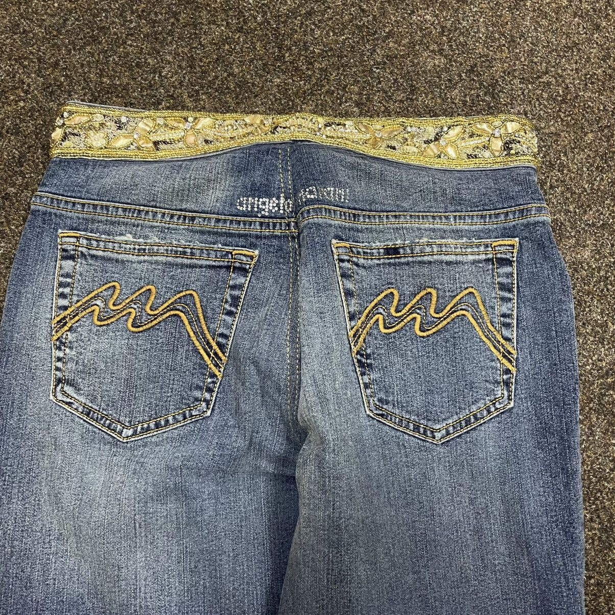 Vintage Vintage Y2K Flare Jeans Sun Faded 90s Streetwear Logo Boxy Size 32" / US 10 / IT 46 - 3 Thumbnail