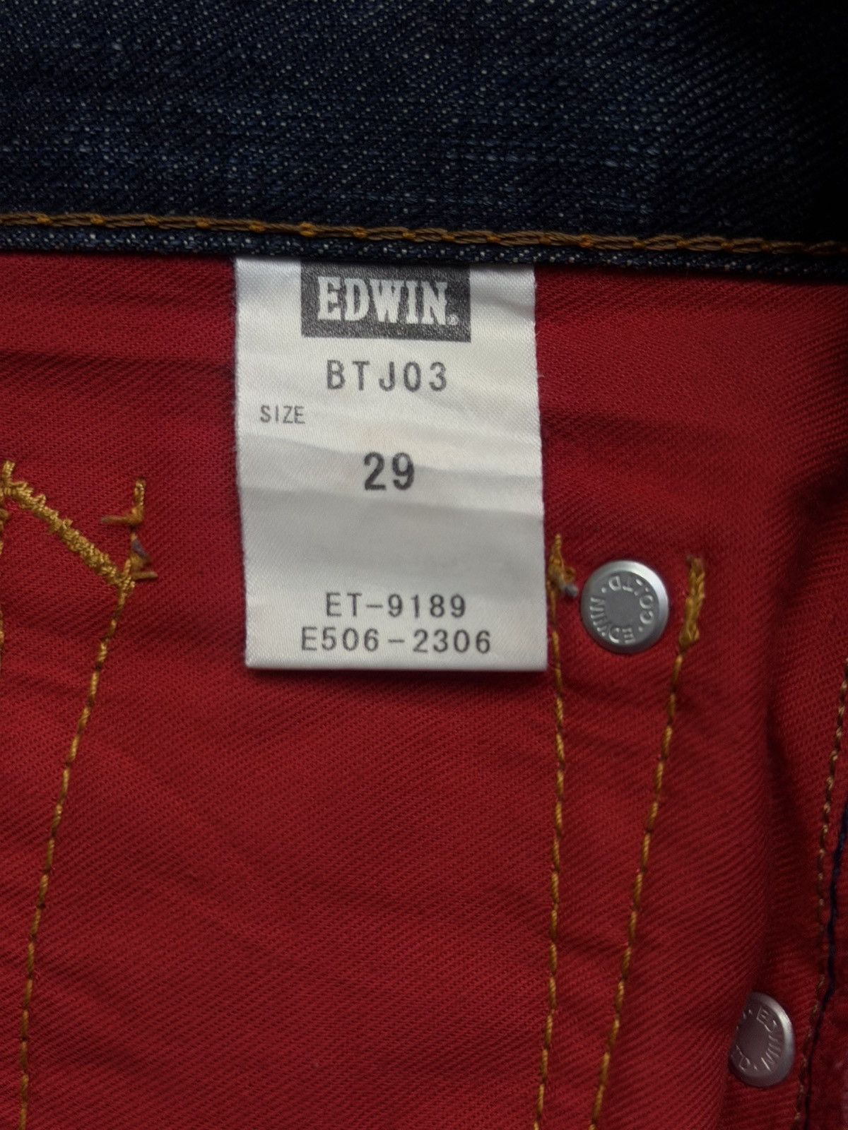 Edwin Vintage Edwin Blue Trip BTJ03 Japanese Denim Jeans | W32 Size US 32 / EU 48 - 13 Thumbnail