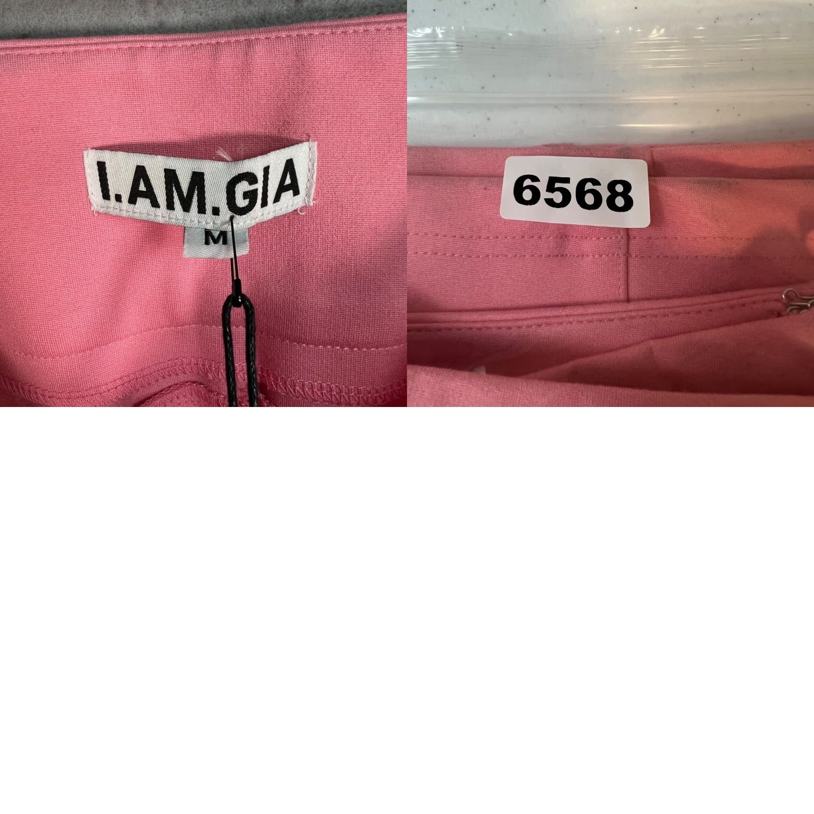 I.AM.GIA I.AM.GIA Pink High-Waisted Straight-Leg Pants Womens M Pink Size 28" / US 6 / IT 42 - 9 Thumbnail