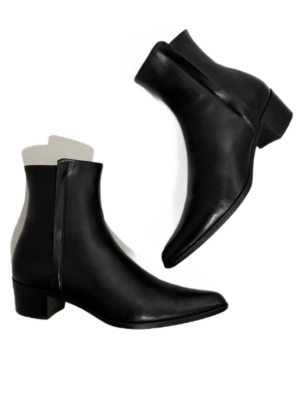 Jil Sander Jil Sander Chelsea Black Zip Leather Boots Shoes Vintage Y2K Size US 9 / IT 39 - 1 Thumbnail