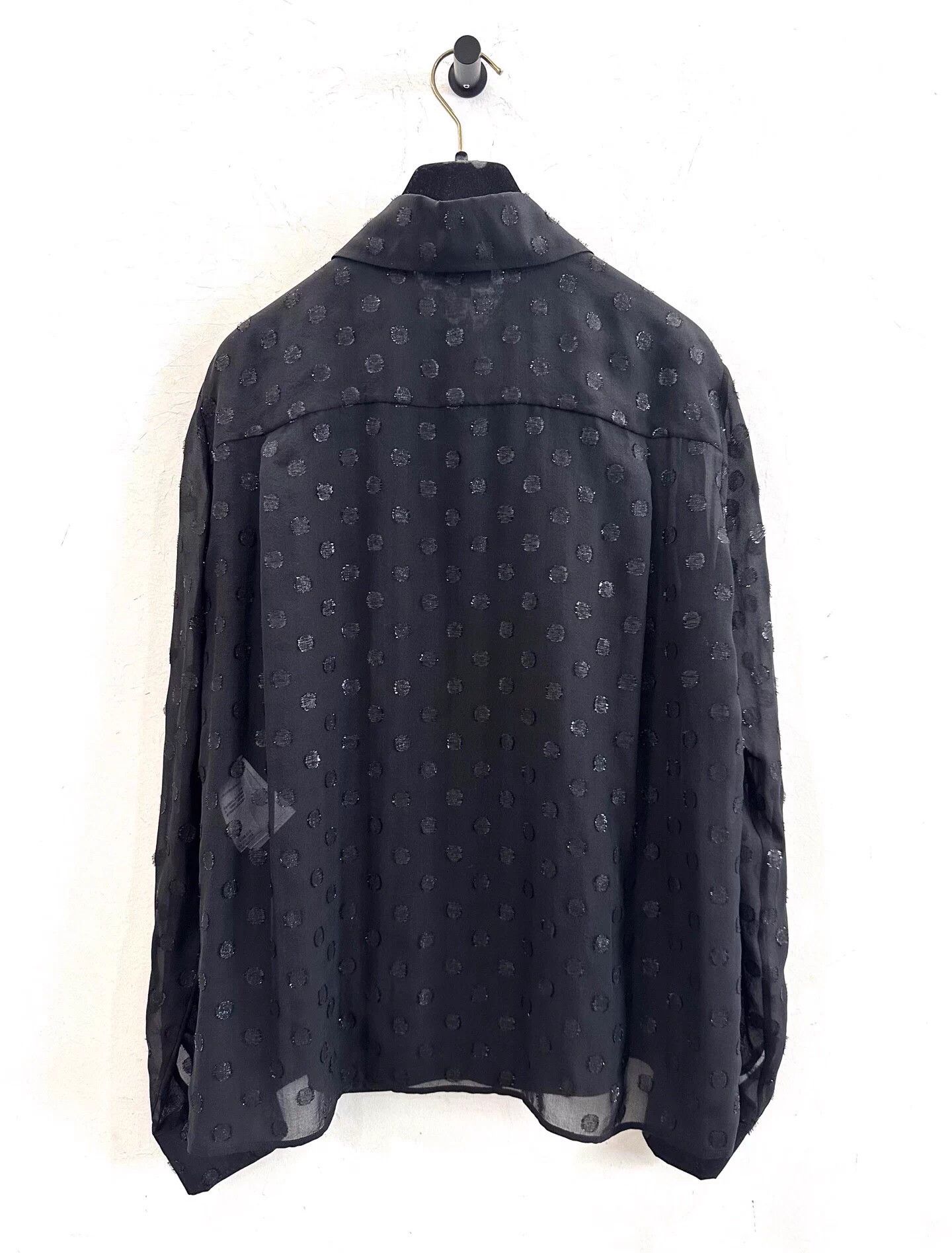 Chanel Chanel CC Polka Dot Black Iridescent Cutout Shirt Jacket Size XS / US 0-2 / IT 36-38 - 3 Thumbnail