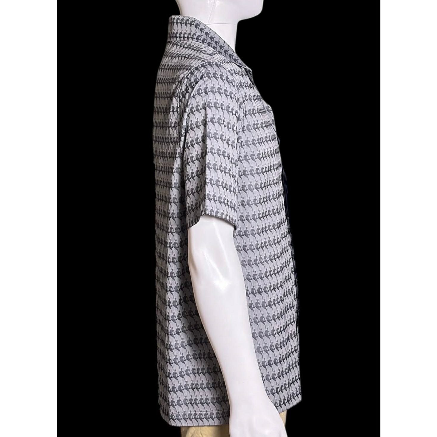 Louis Vuitton Authentic 2021 Louis Vuitton x NBA Monogram Logo Shirt Size US S / EU 44-46 / 1 - 4 Thumbnail