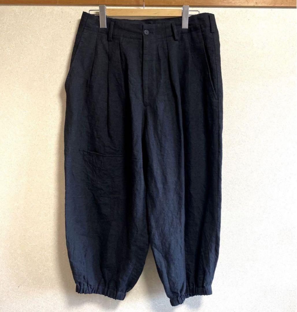 Yohji Yamamoto yohji yamamoto 6 tuck linen gathered pants Size US 33 - 1 Thumbnail
