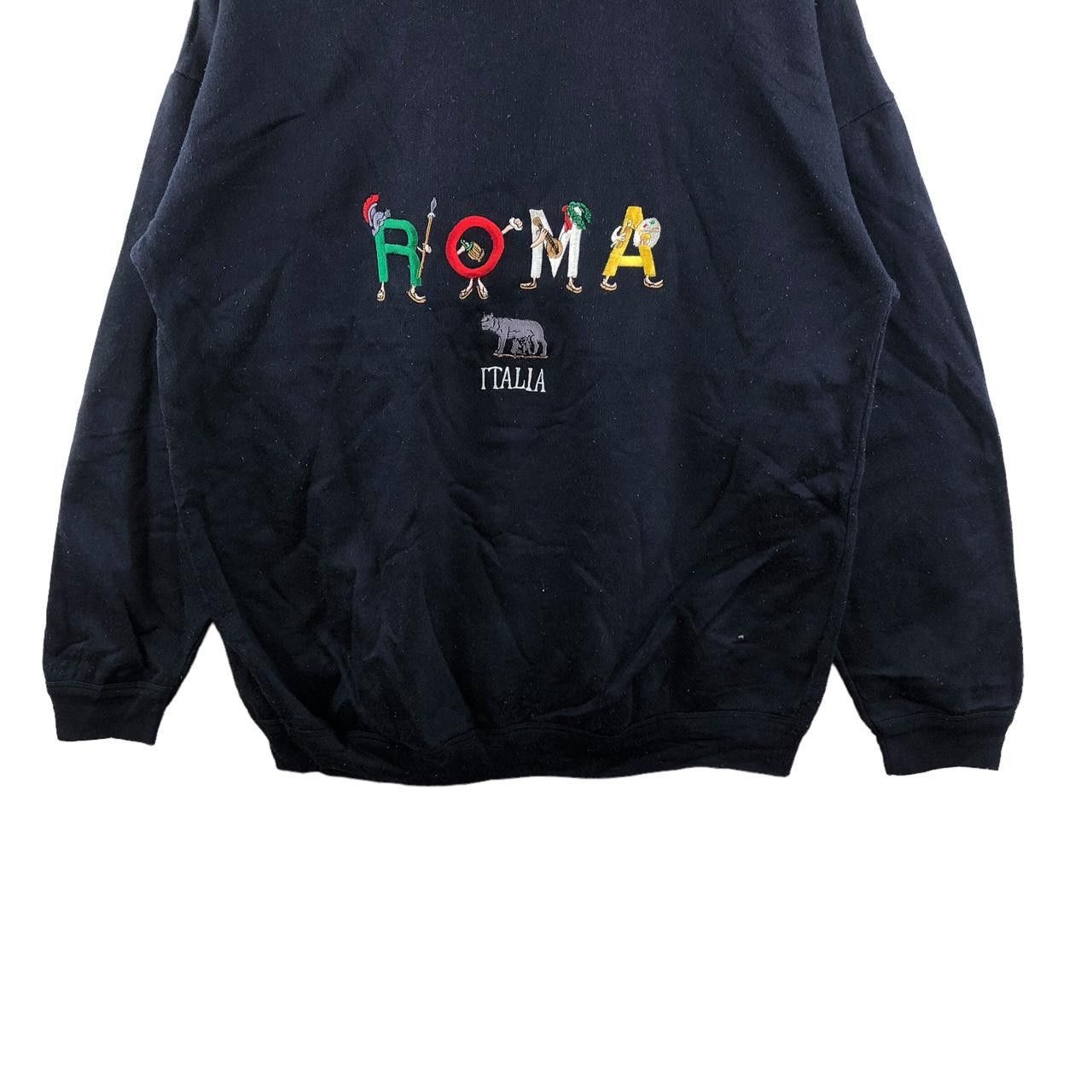 Vintage Vintage ROMA ITALIA ART Embroidered Sweatshirt Made In Italy Size XL / US 12-14 / IT 48-50 - 4 Thumbnail