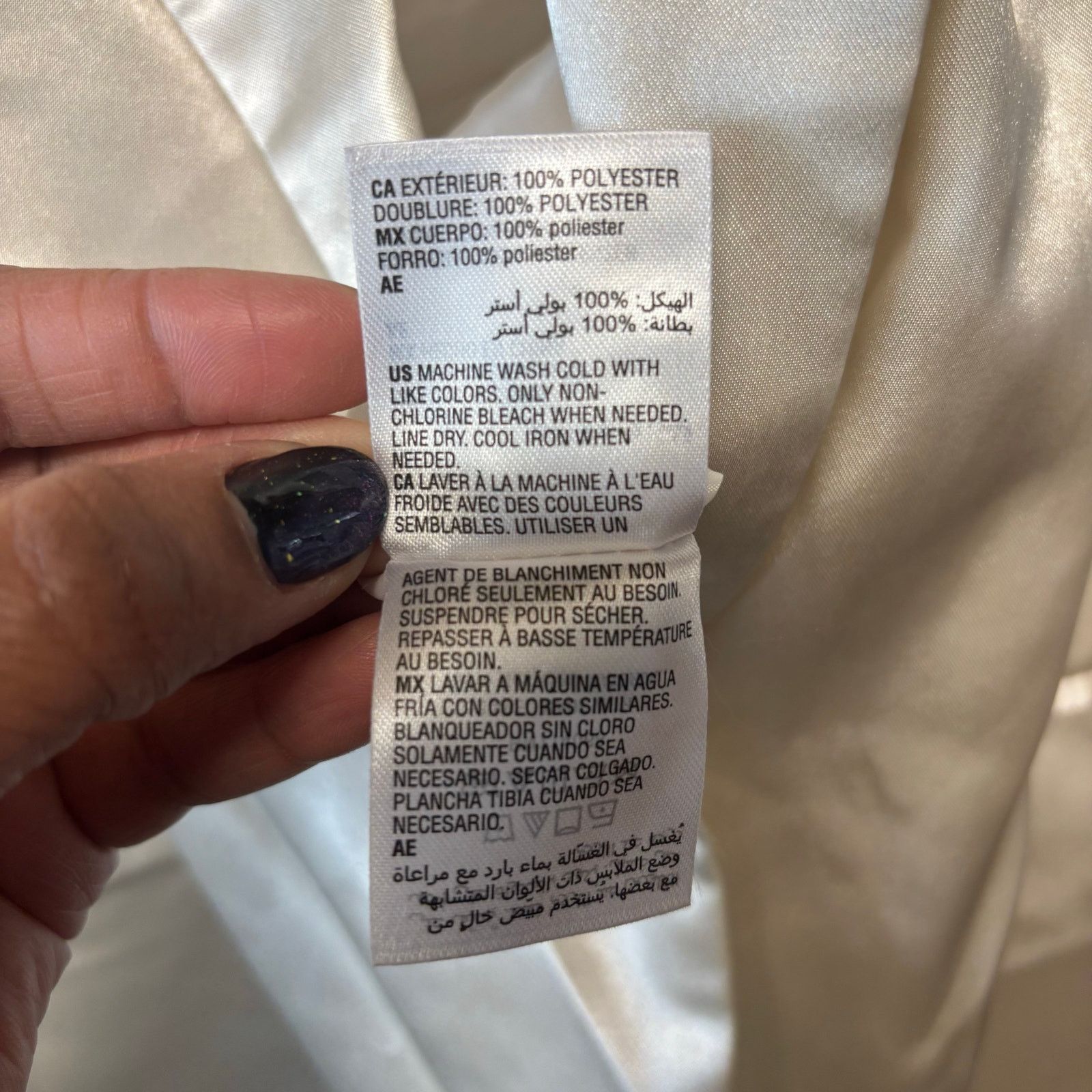 Other And Now This Satin Blazer 2X Champagne Oversize Chic Jacket Size XXL / US 16-18 / IT 52-54 - 11 Thumbnail