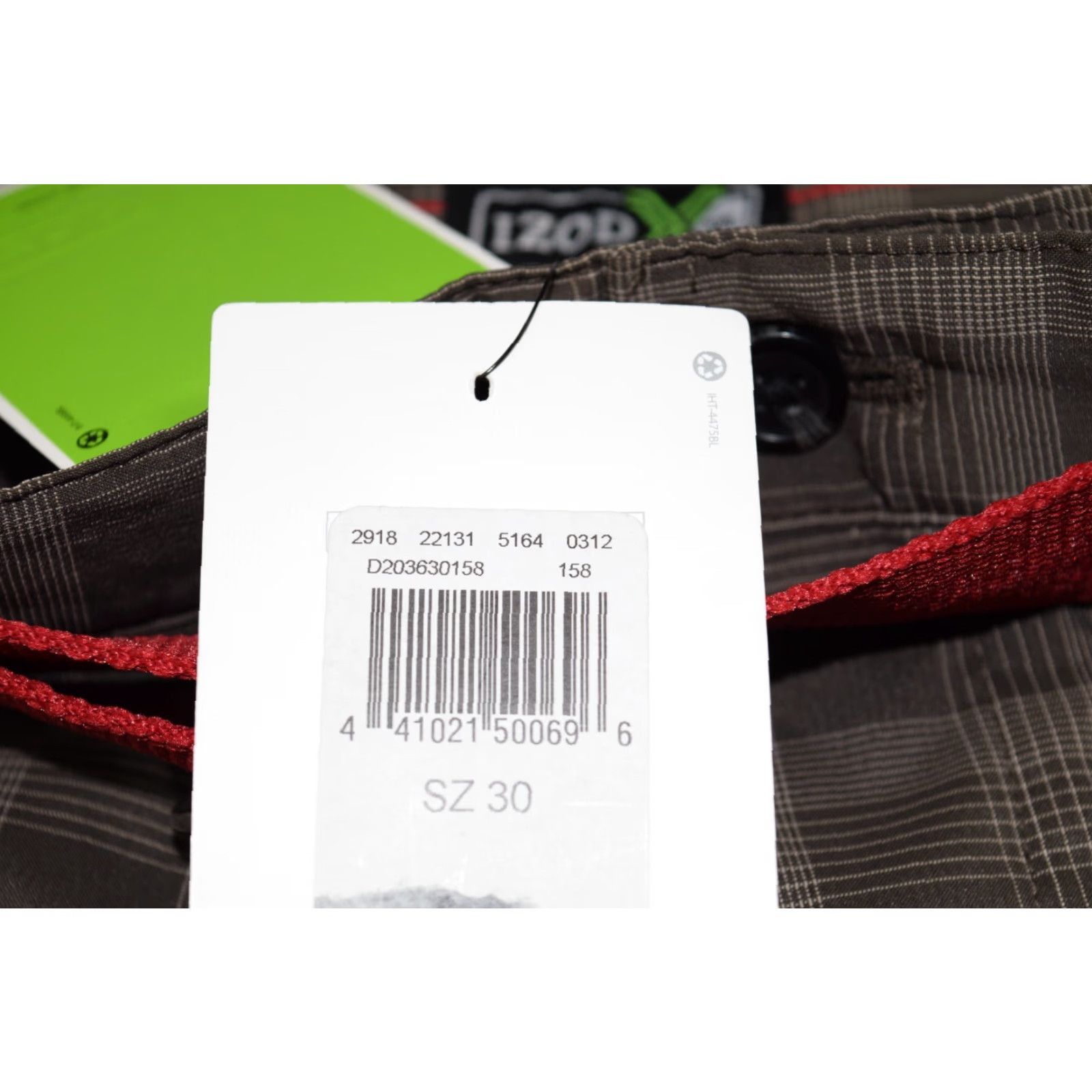 Izod IZOD Men's Cool FX Swing Flex Golf Shorts Plaid Beige Athletic Size 30 UPF 50 with Belt Size US 30 / EU 46 - 5 Thumbnail