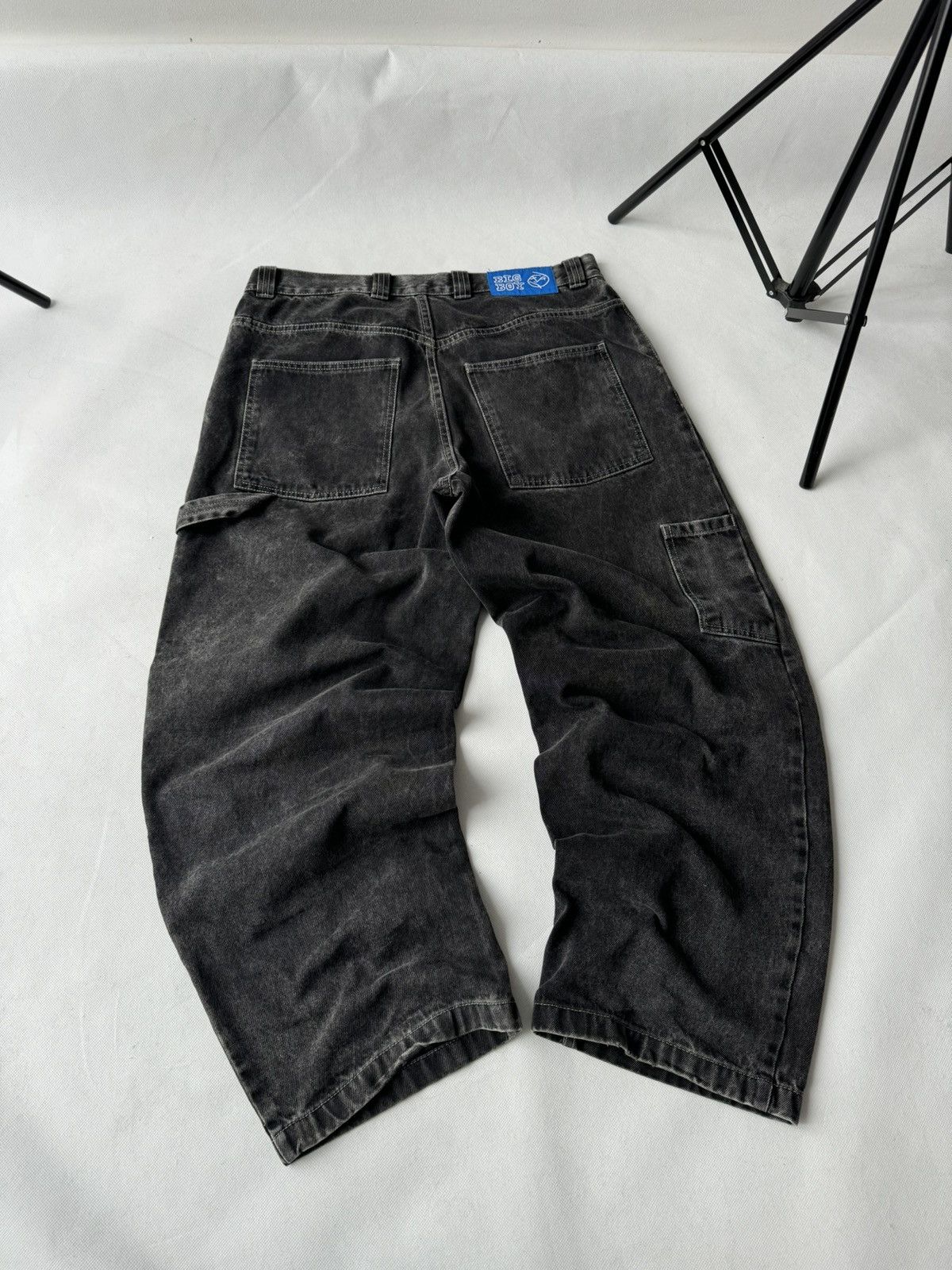 JNCO Rare Polar Big Boy Work Pants Washed Black Baggy Jnco Style Size US 32 / EU 48 - 4 Thumbnail