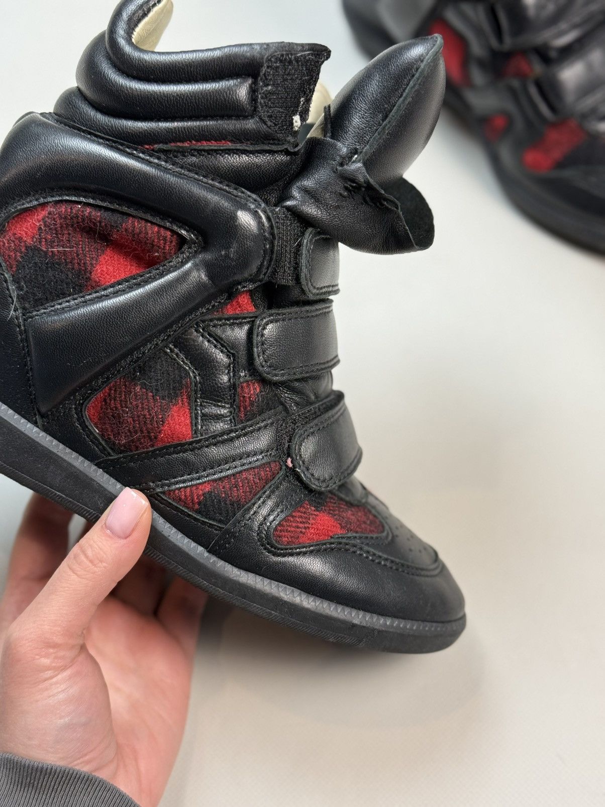 Isabel Marant Isabel Marant Beckett High Top Leather Sneakers Wedge Boots Size US 6 / IT 36 - 9 Thumbnail