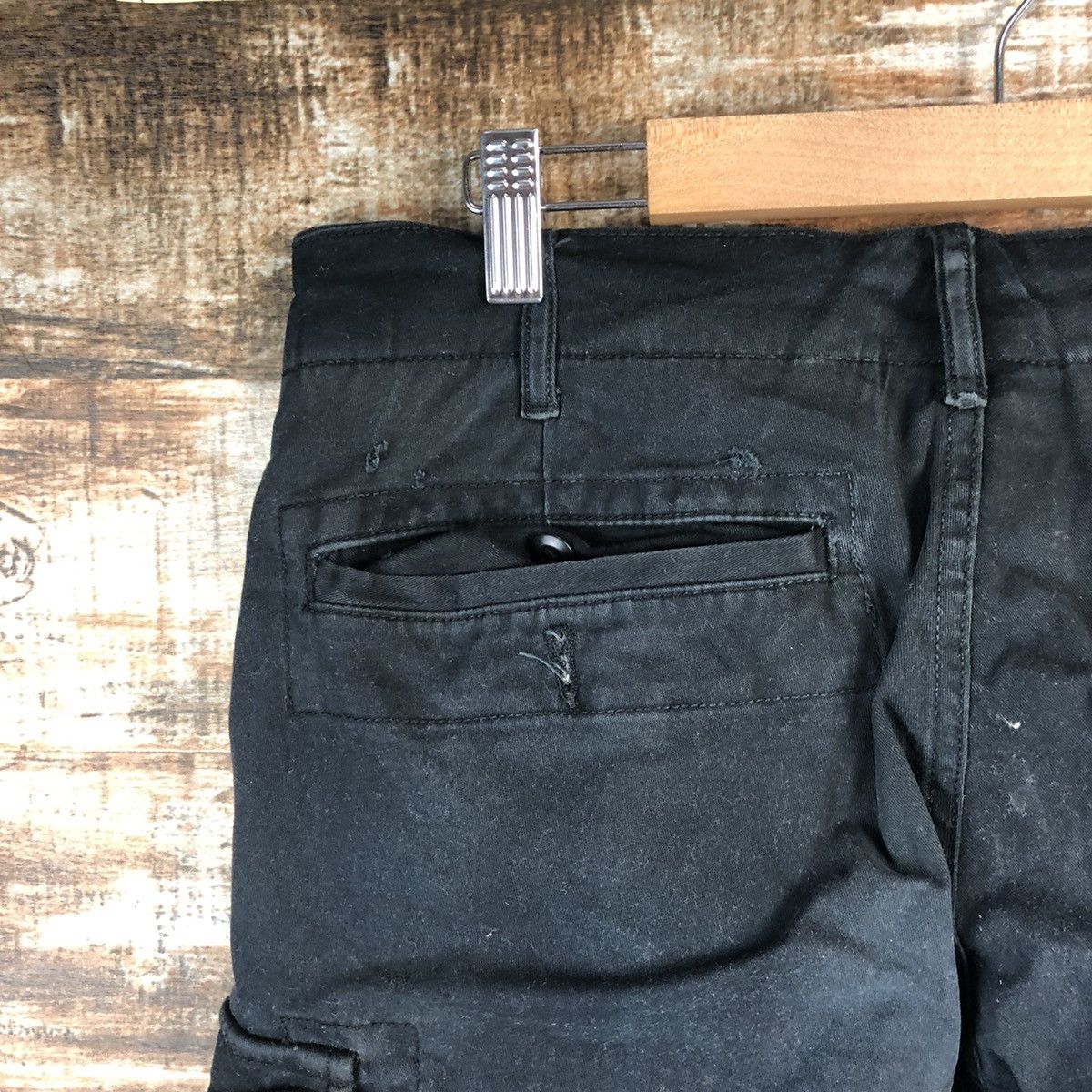Japanese Brand Gladiator Black utility Cargo Multipocket Pants #A2590 Size US 31 - 17 Thumbnail