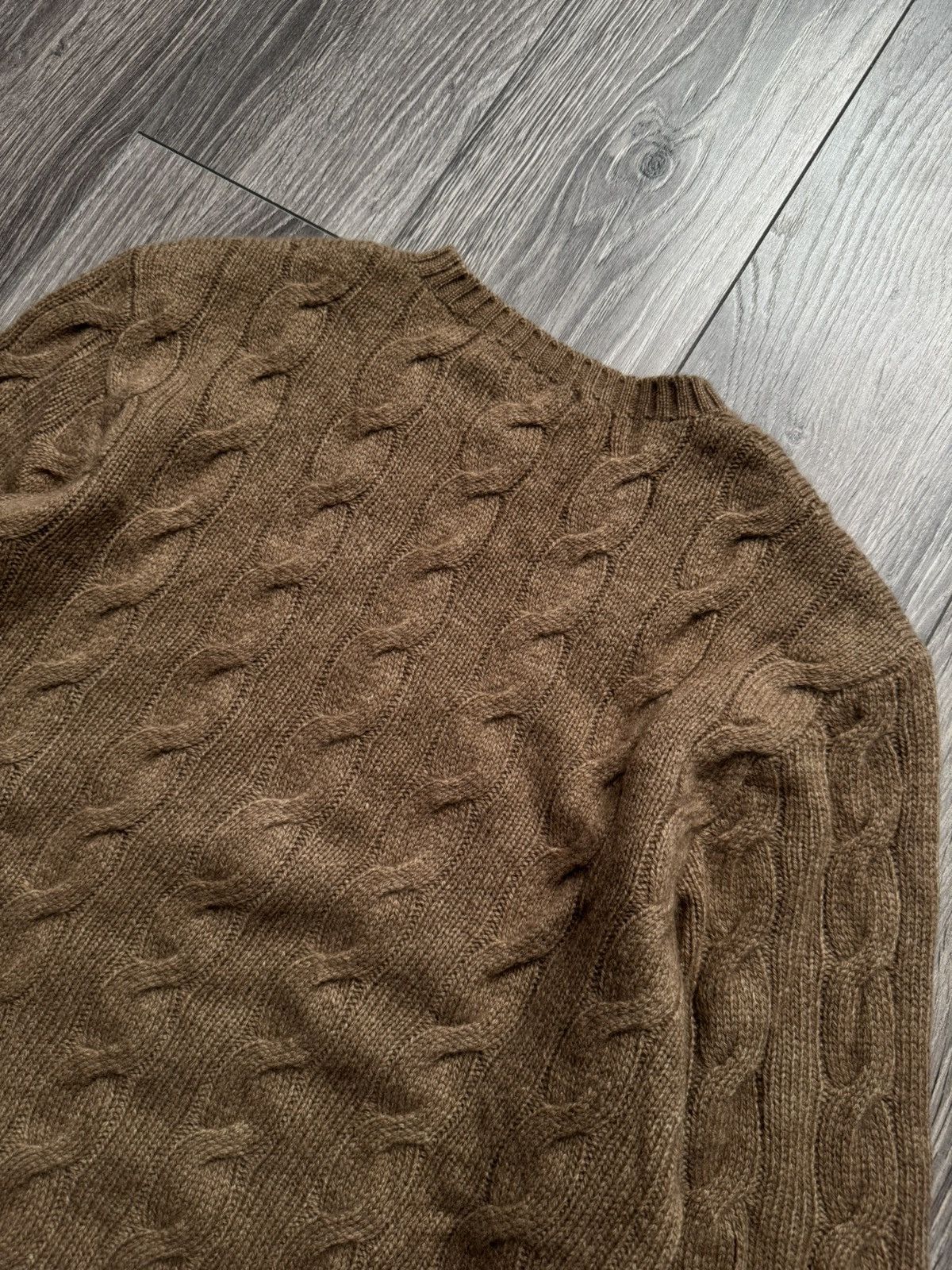 Ralph Lauren Purple Label Ralph Lauren Cable-knit Beige Cashmere Sweater M Size M / US 6-8 / IT 42-44 - 14 Thumbnail