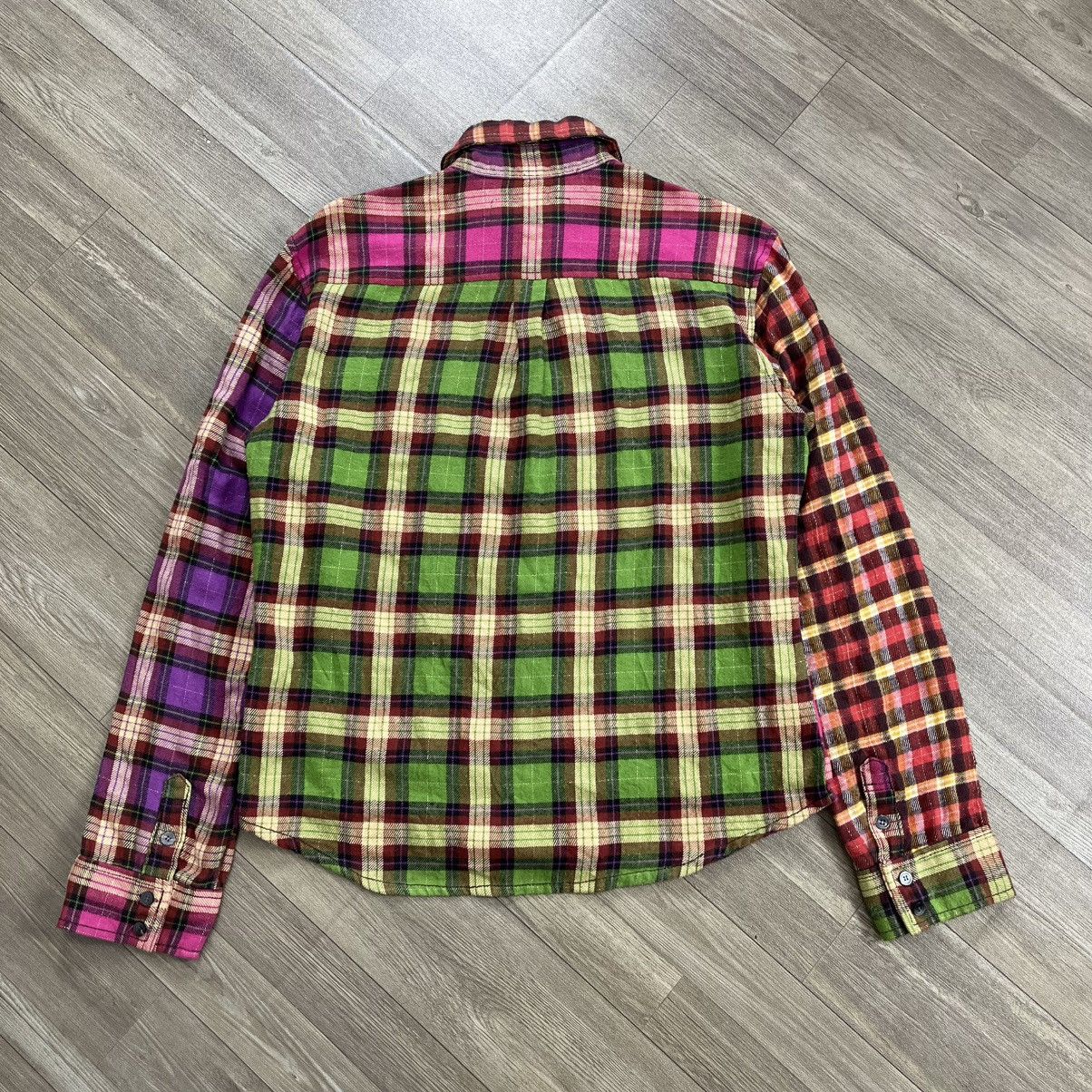 Number (N)ine 2000s Breathmint Patchwork Plaid Western Distressed Shirt Size US M / EU 48-50 / 2 - 13 Thumbnail