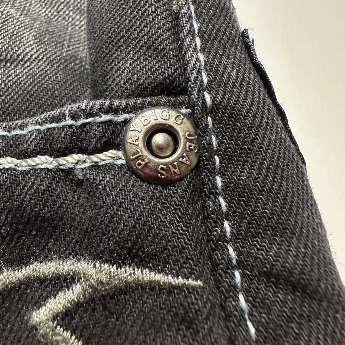 Other Vintage Y2K Play Bigg Jeans Black Wash Denim Japanese Style Size US 28 / EU 44 - 8 Thumbnail