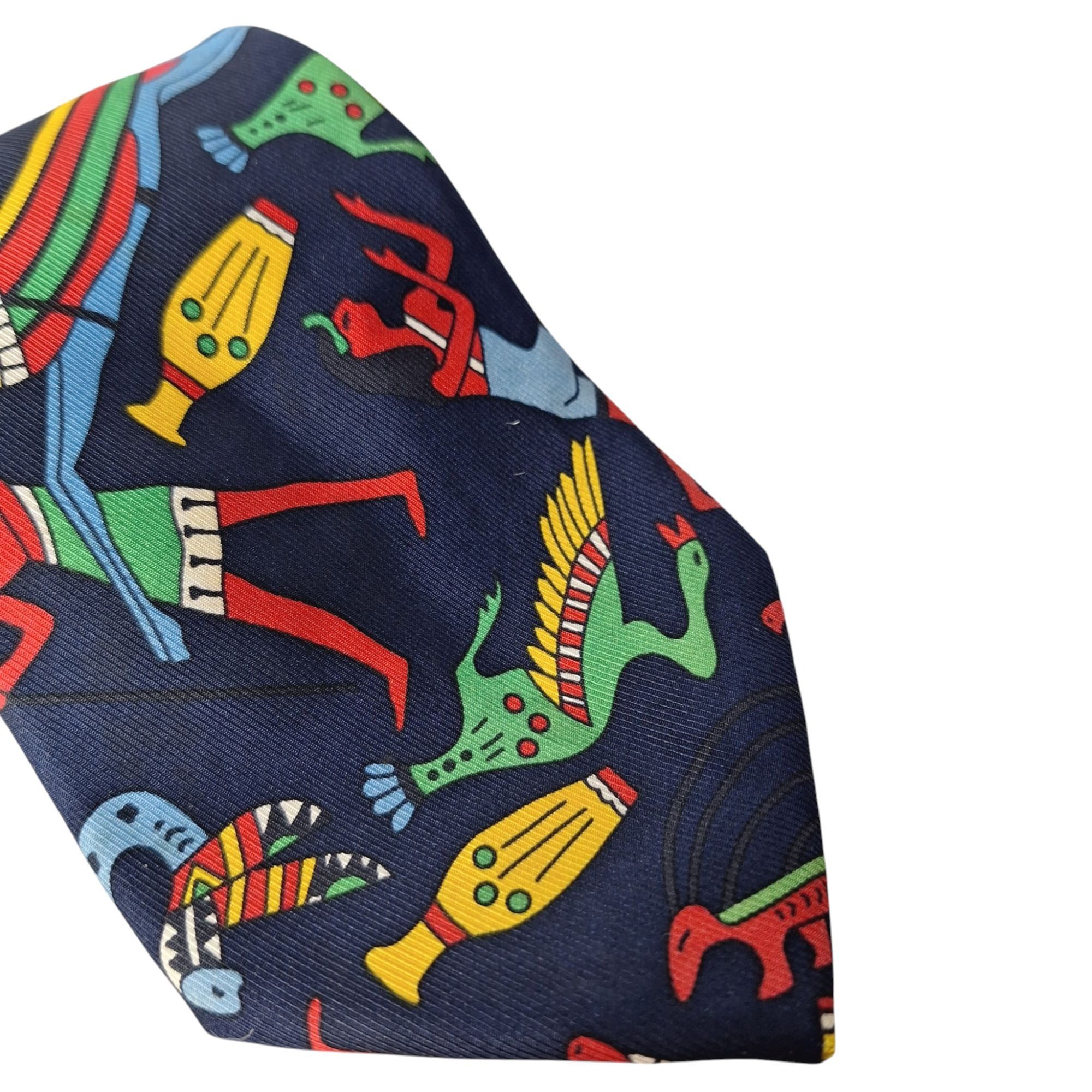 Turnbull & Asser Turnbull & Asser Neiman Marcus Silk Tie Egyptian Hieroglyphi Size ONE SIZE - 3 Thumbnail