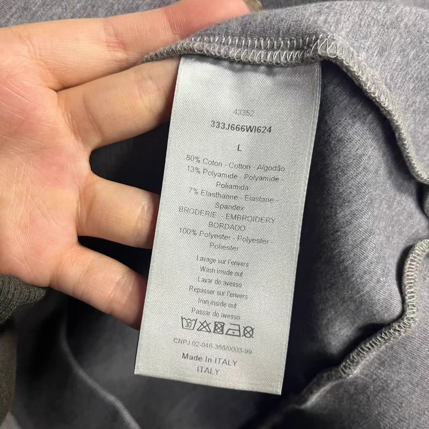 Dior Dior gray printed crewneck long-sleeve sweatshirt Size US L / EU 52-54 / 3 - 5 Thumbnail