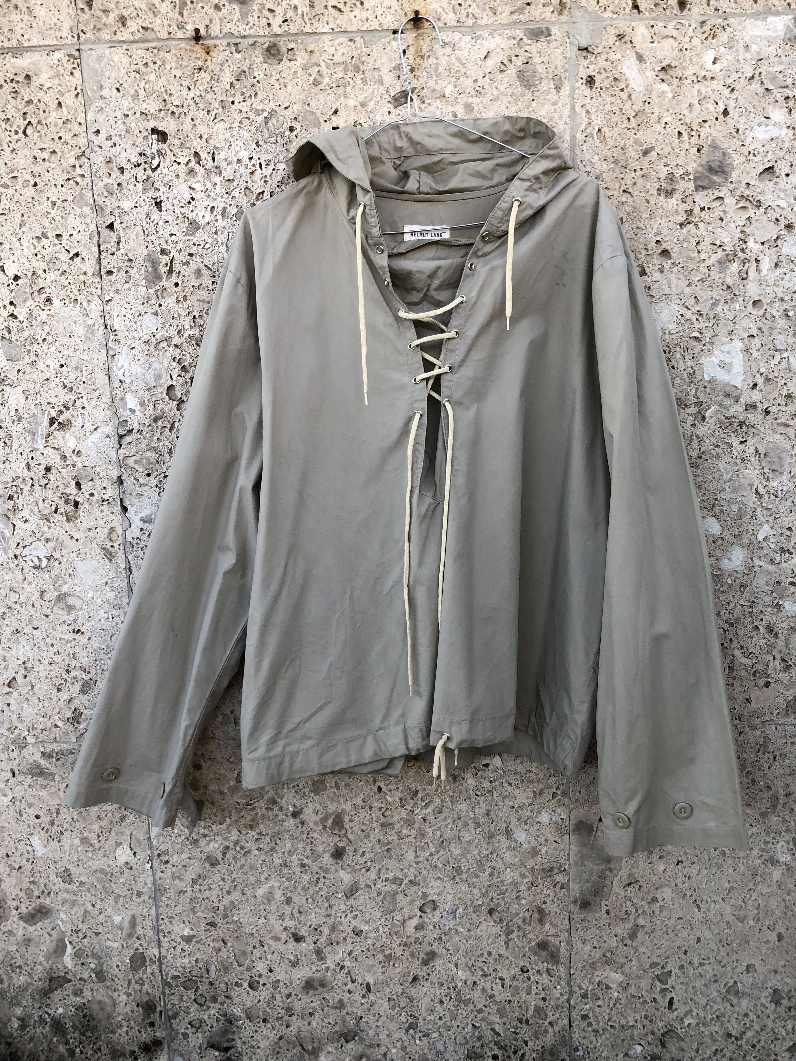 image of Helmut Lang Laced Top in Beige, Men's (Size Medium)
