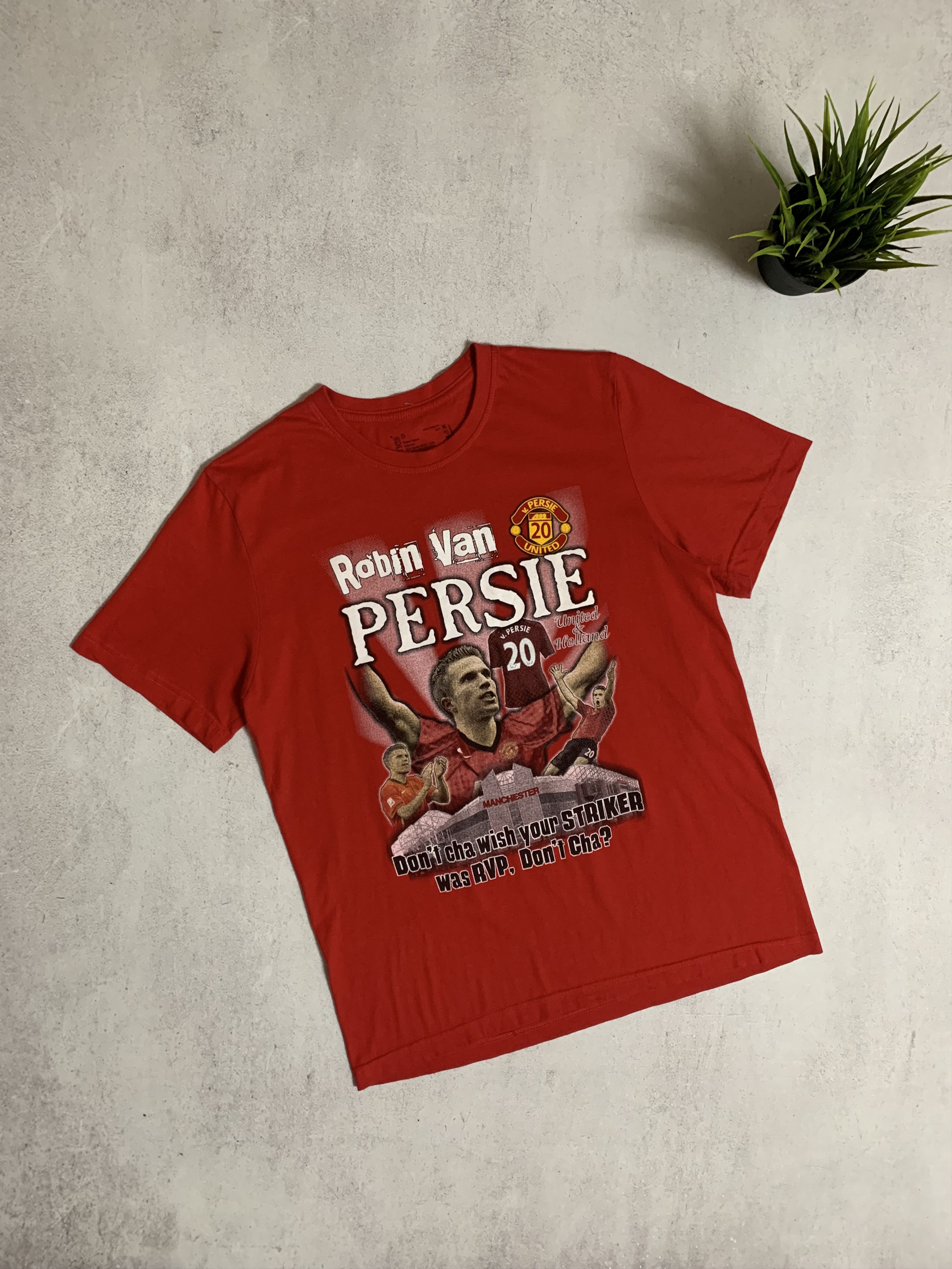 Vintage Vintage Van Persie T Shirt Tee Manchester United 90s Y2K Size US S / EU 44-46 / 1 - 1 Thumbnail