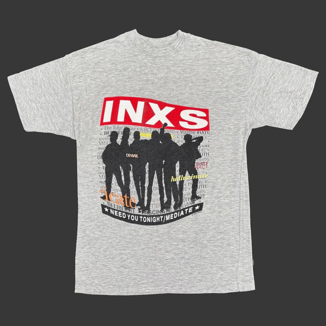 INXS 1988 80s Vintage Need You Tonight Band Concert T-Shirt