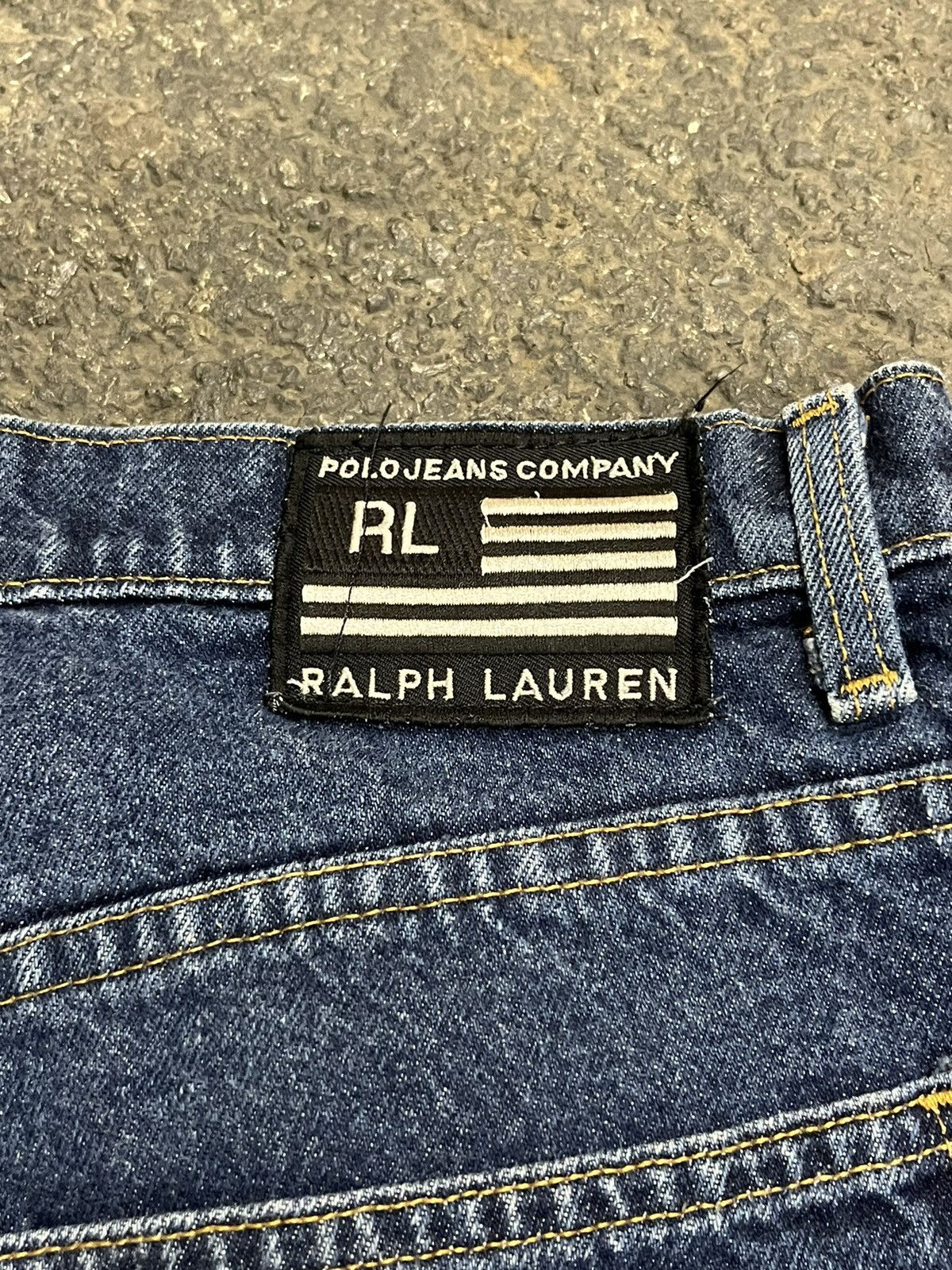 Polo Ralph Lauren × Vintage Polo Ralph Lauren denim jeans baggy fit y2k streetwear hype Size US 34 / EU 50 - 4 Thumbnail