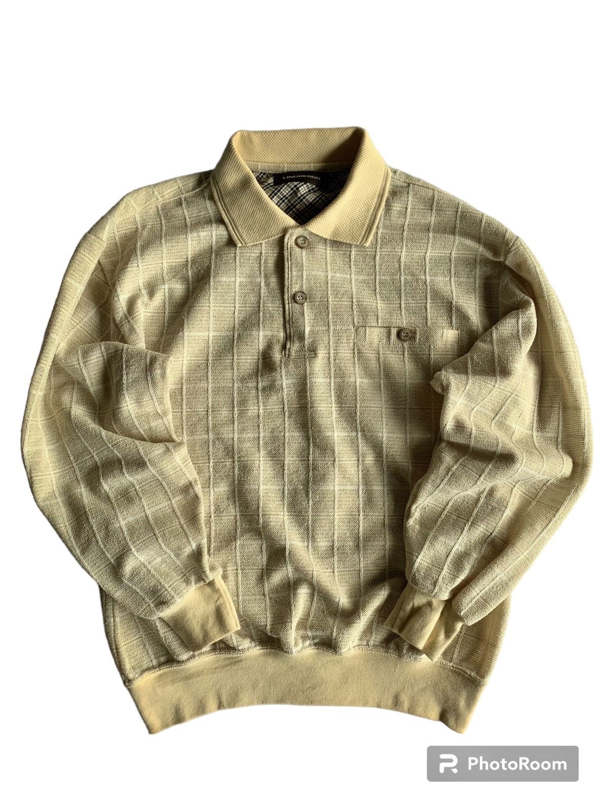 image of Lindbergh Single Pocket Long Sleeve in Yellow, Men's (Size Medium)