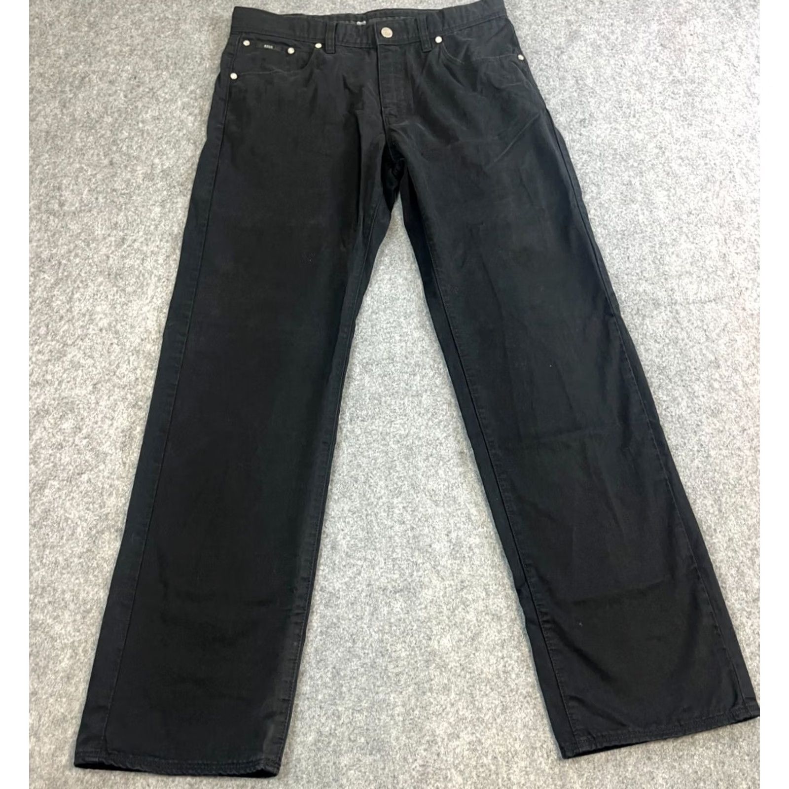 Hugo Boss Hugo Boss Mens Chino Trousers Pants Straight 32 Black 5-Pocket Design Vintage: No Size US 32 / EU 48 - 2 Thumbnail