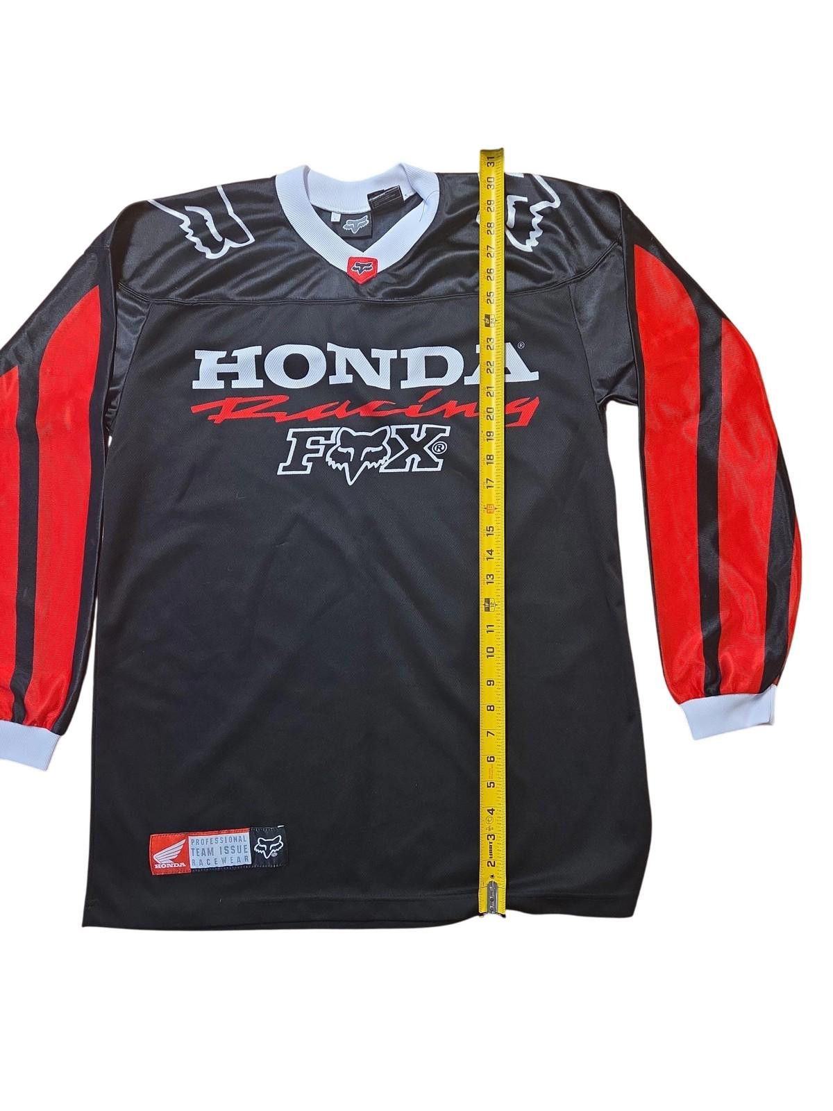 Fox Racing 90s Honda Fox Motocross Jersey Men's L Black Red Team Issue Size ONE SIZE - 4 Thumbnail